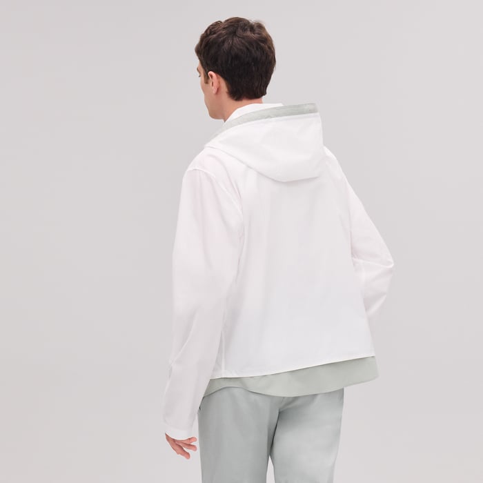 Blanc "Twin Bicolore" Hooded Jacket