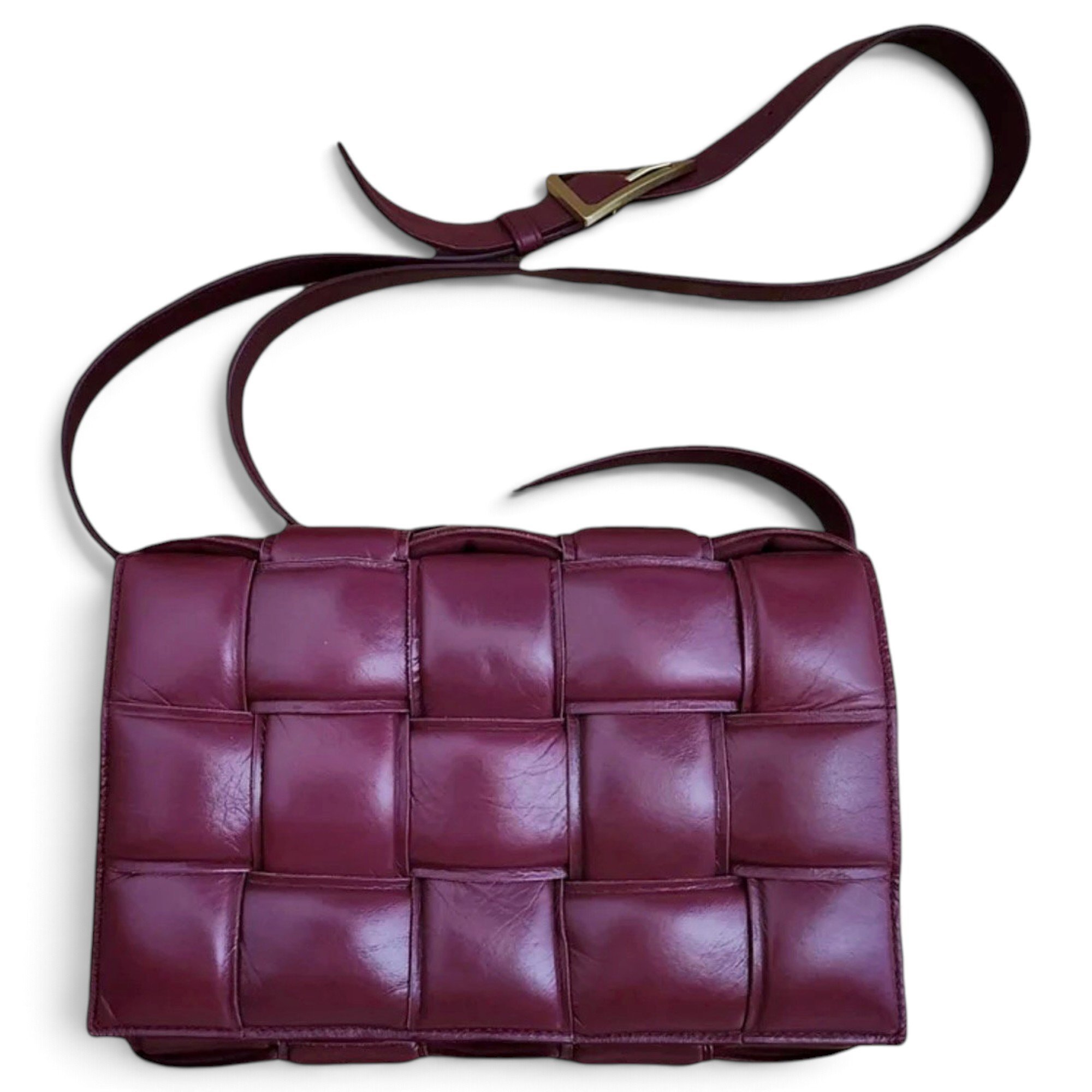 Cassette leather crossbody bag