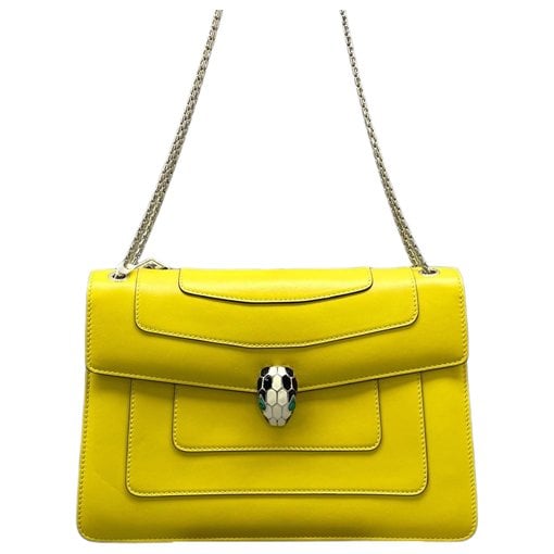 Serpenti leather handbag
