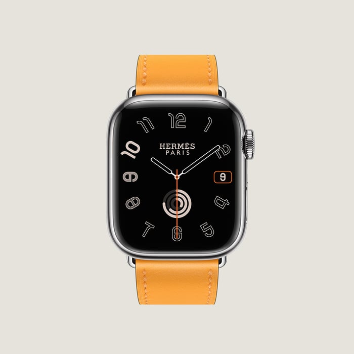 Jaune d'Or Band Apple Watch Hermès Single Tour 41 MM
