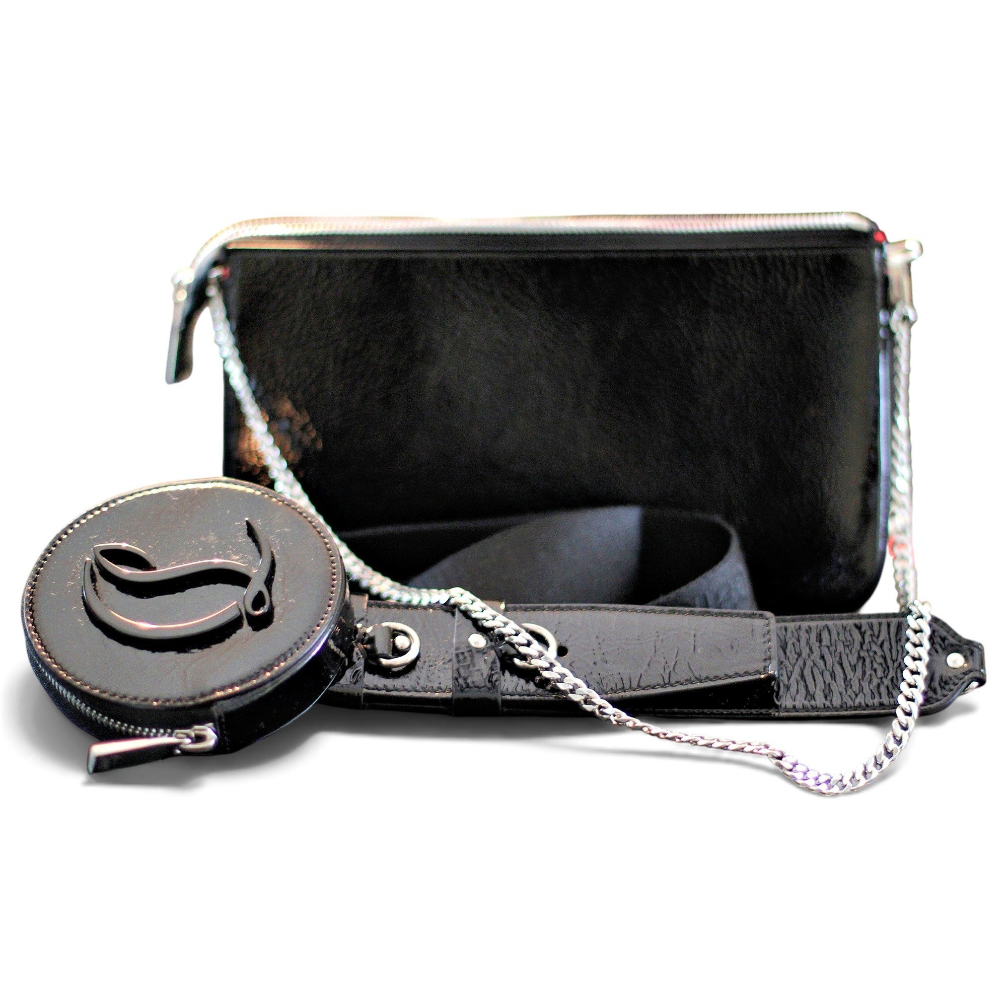 Patent leather crossbody bag