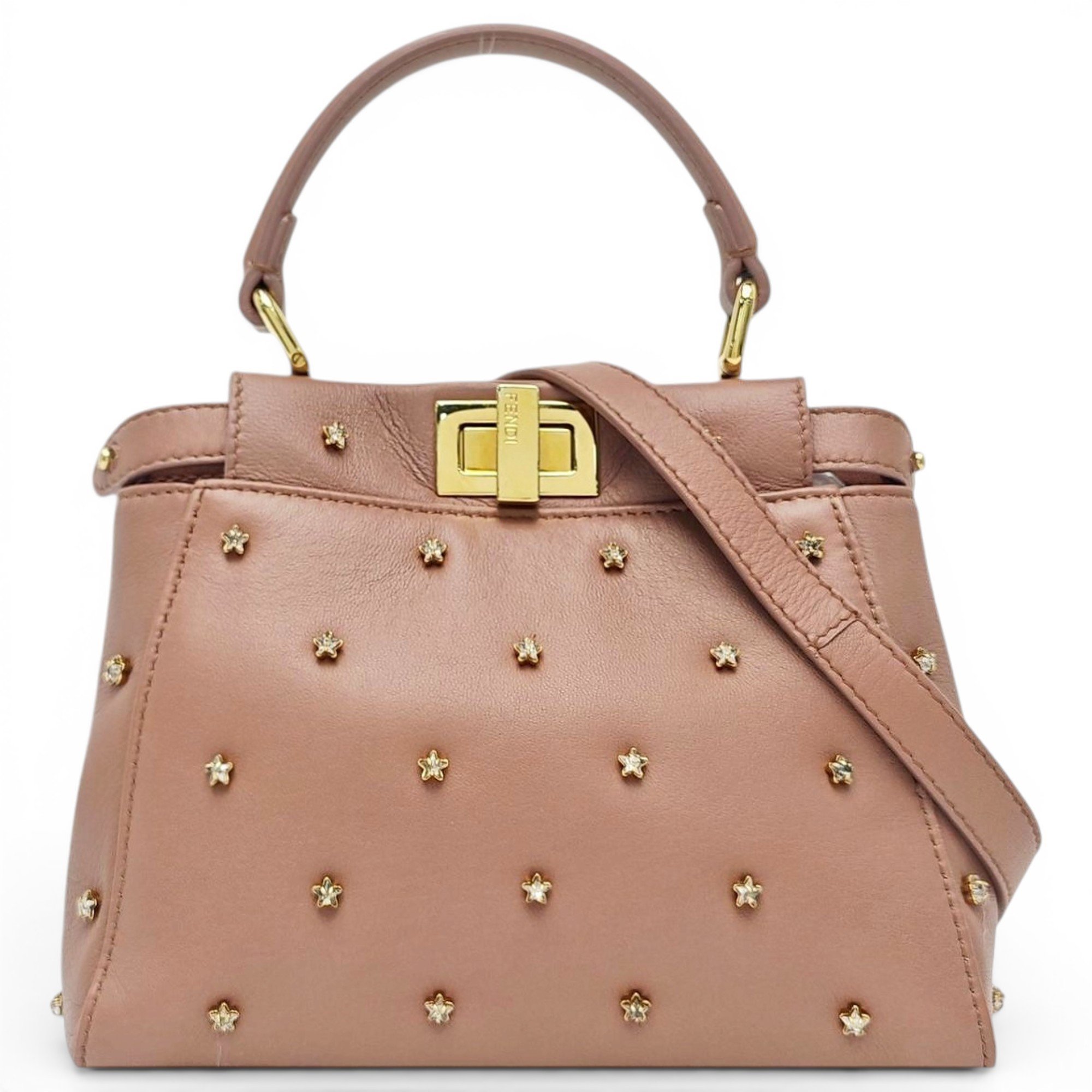 Peekaboo leather handbag
