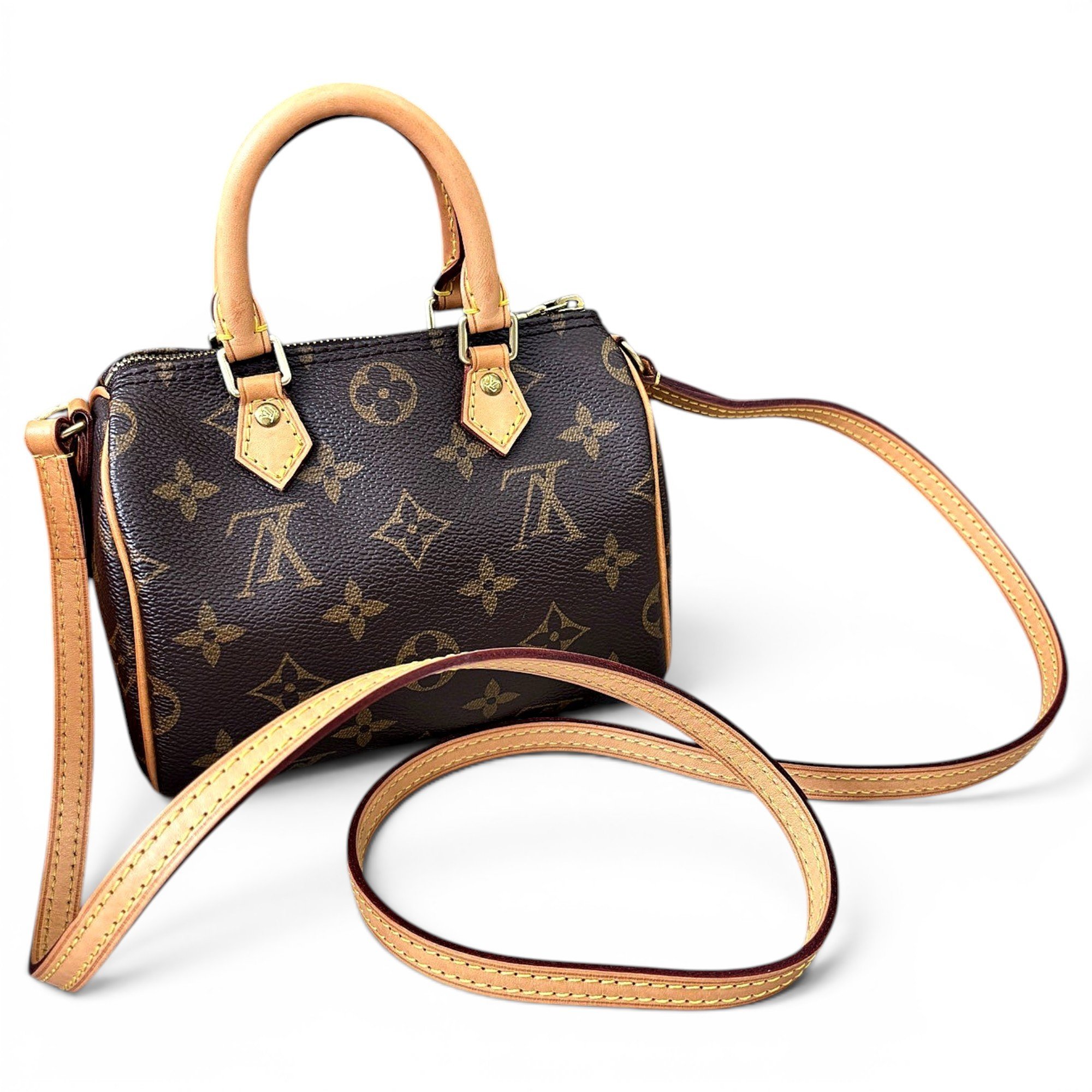 Nano Speedy / Mini HL leather handbag