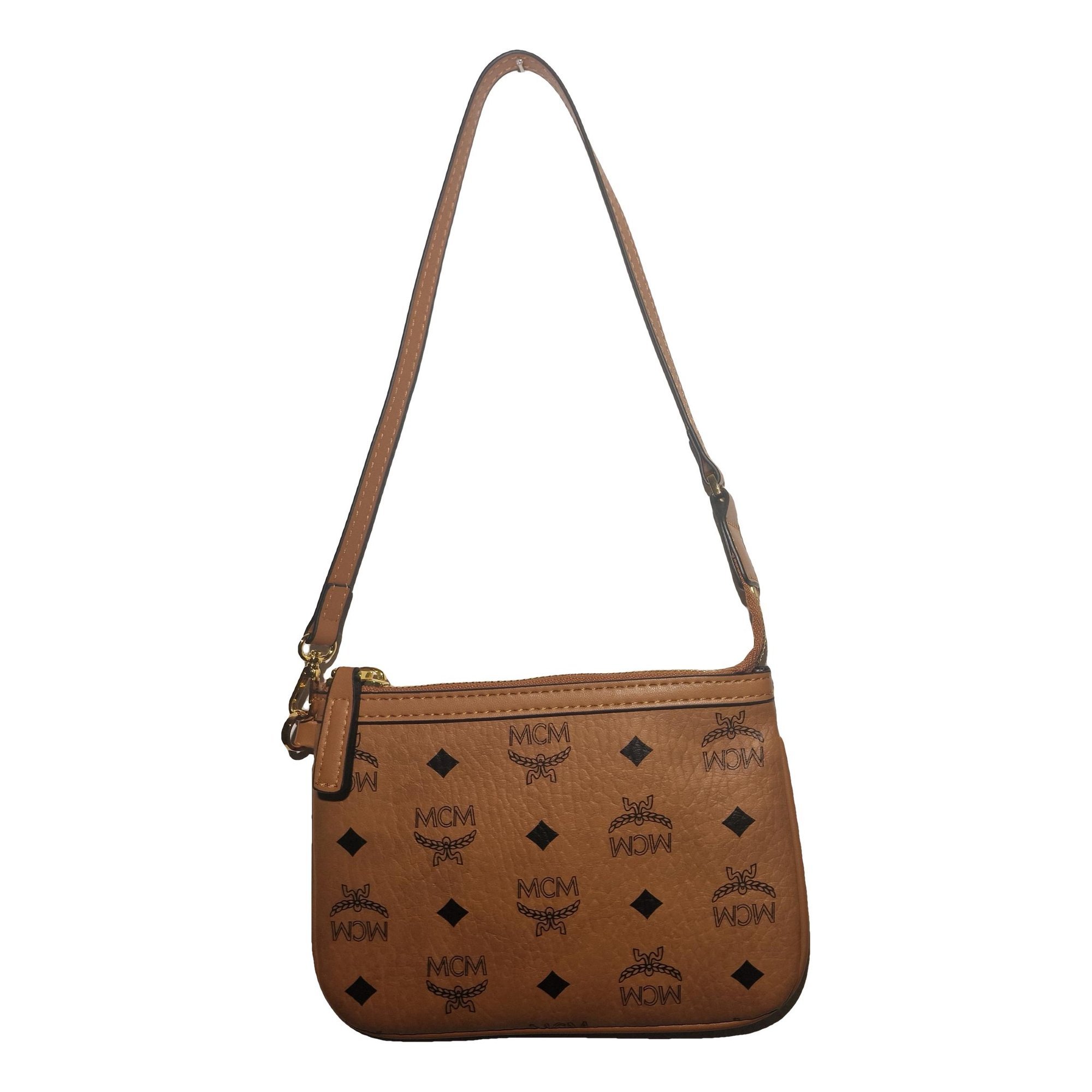 Leather clutch bag