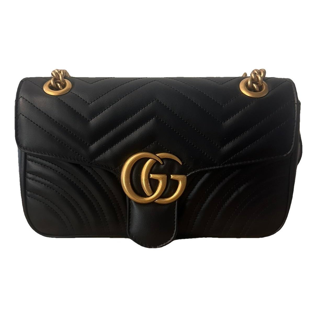 GG Marmont Flap leather crossbody bag