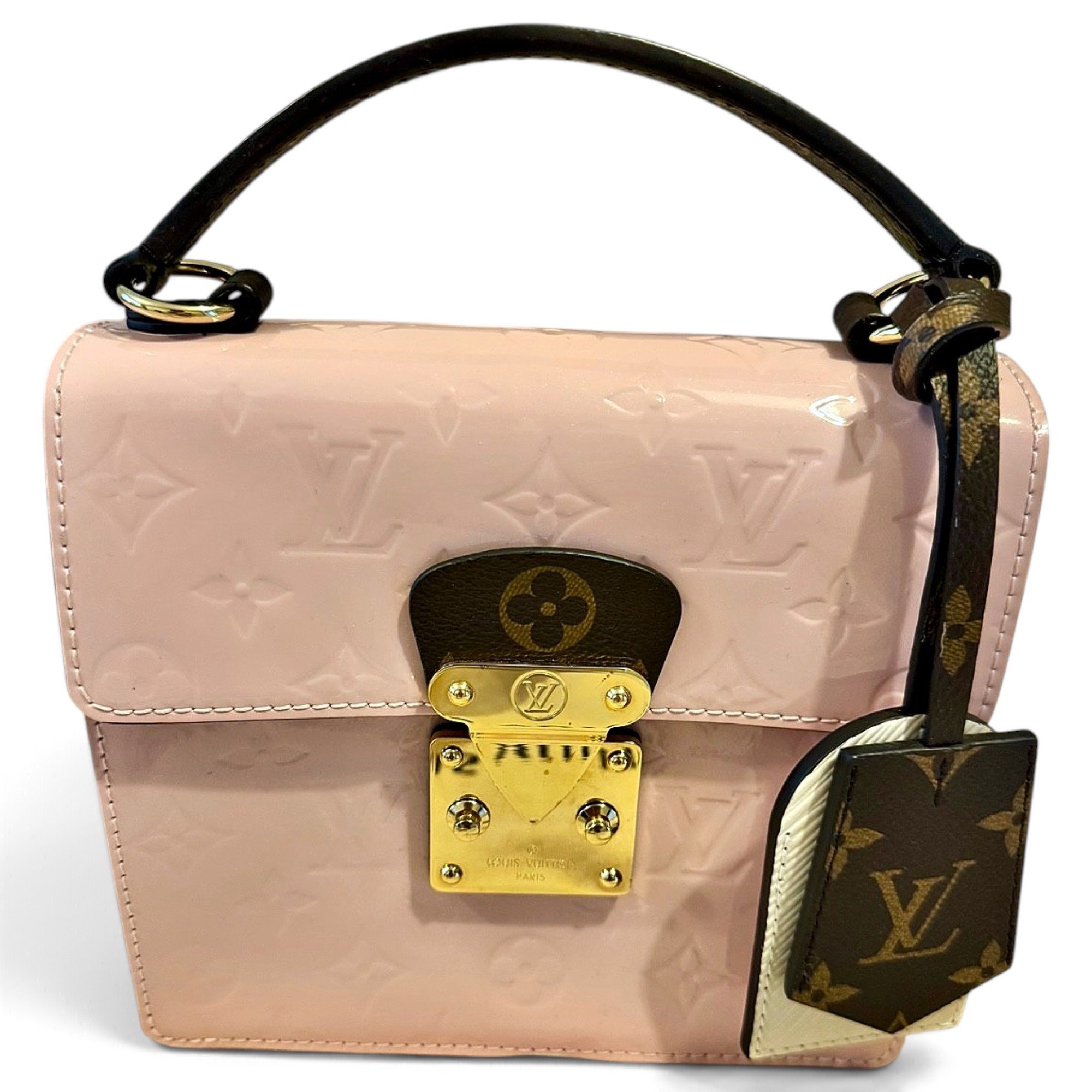 Spring street patent leather handbag