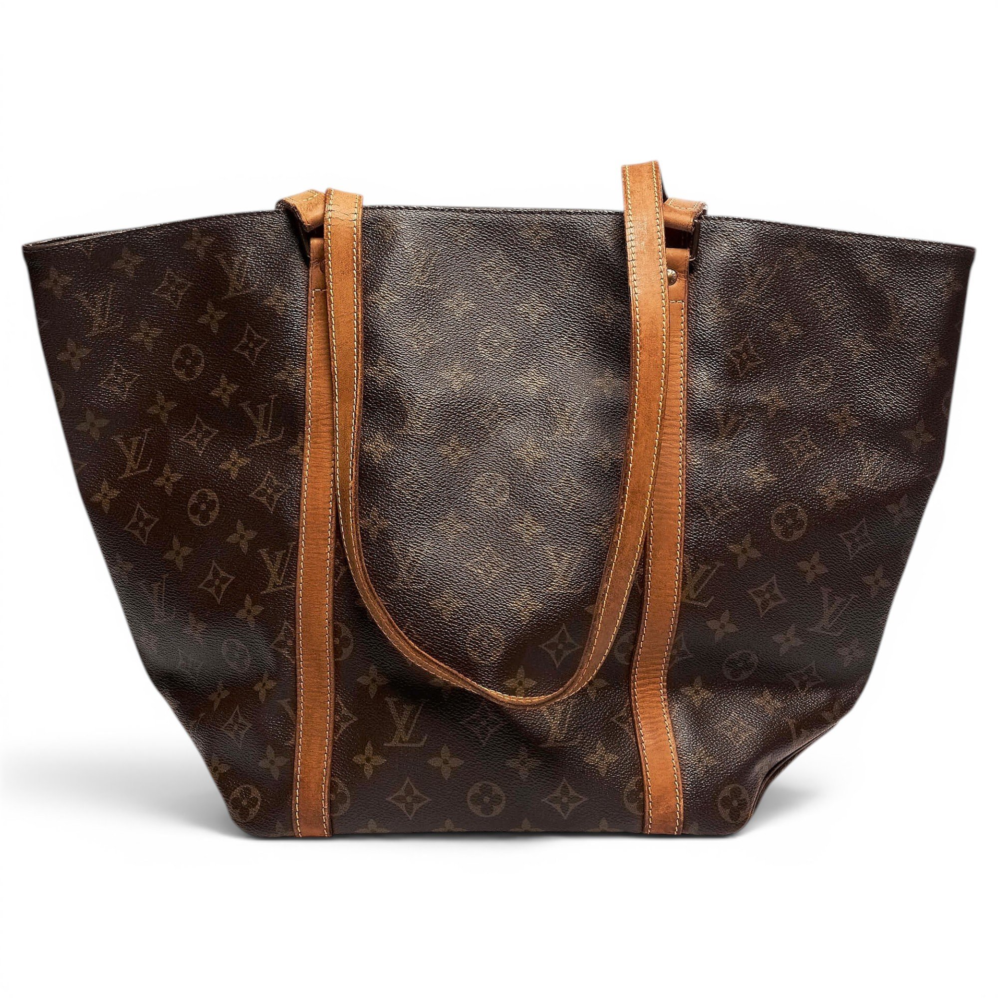 Shopping leather handbag