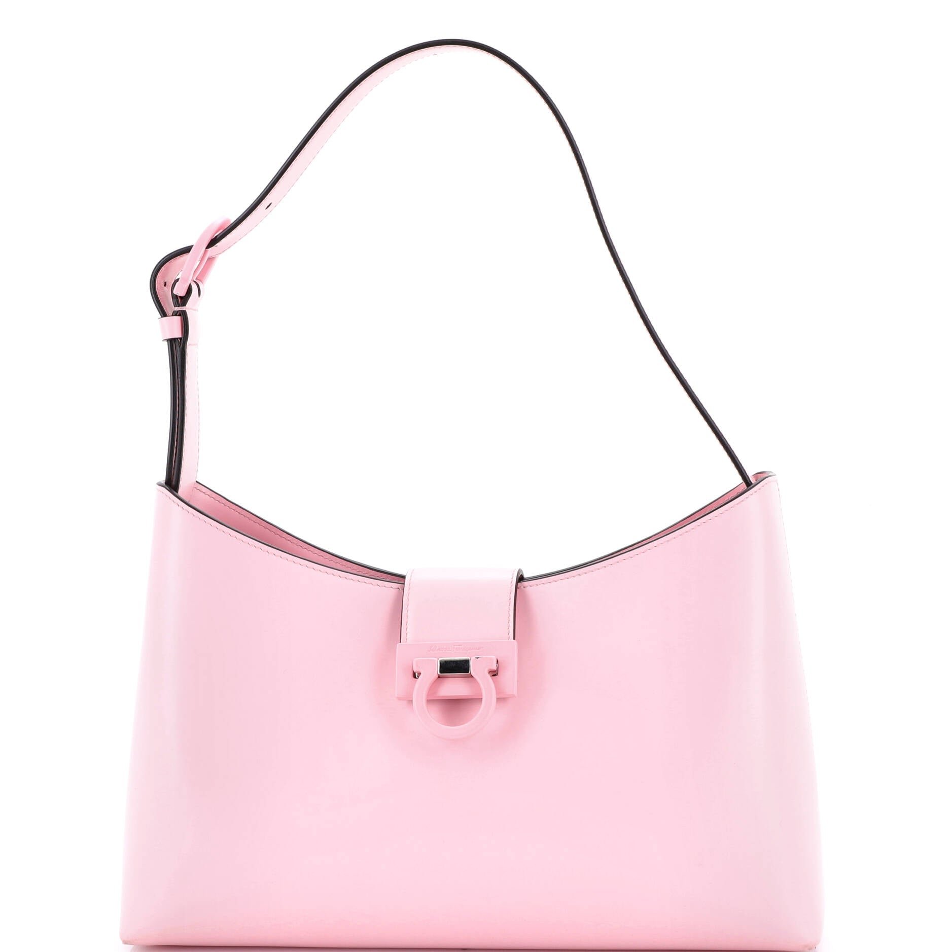 Salvatore Ferragamo Trifolio Shoulder Bag Leather East West