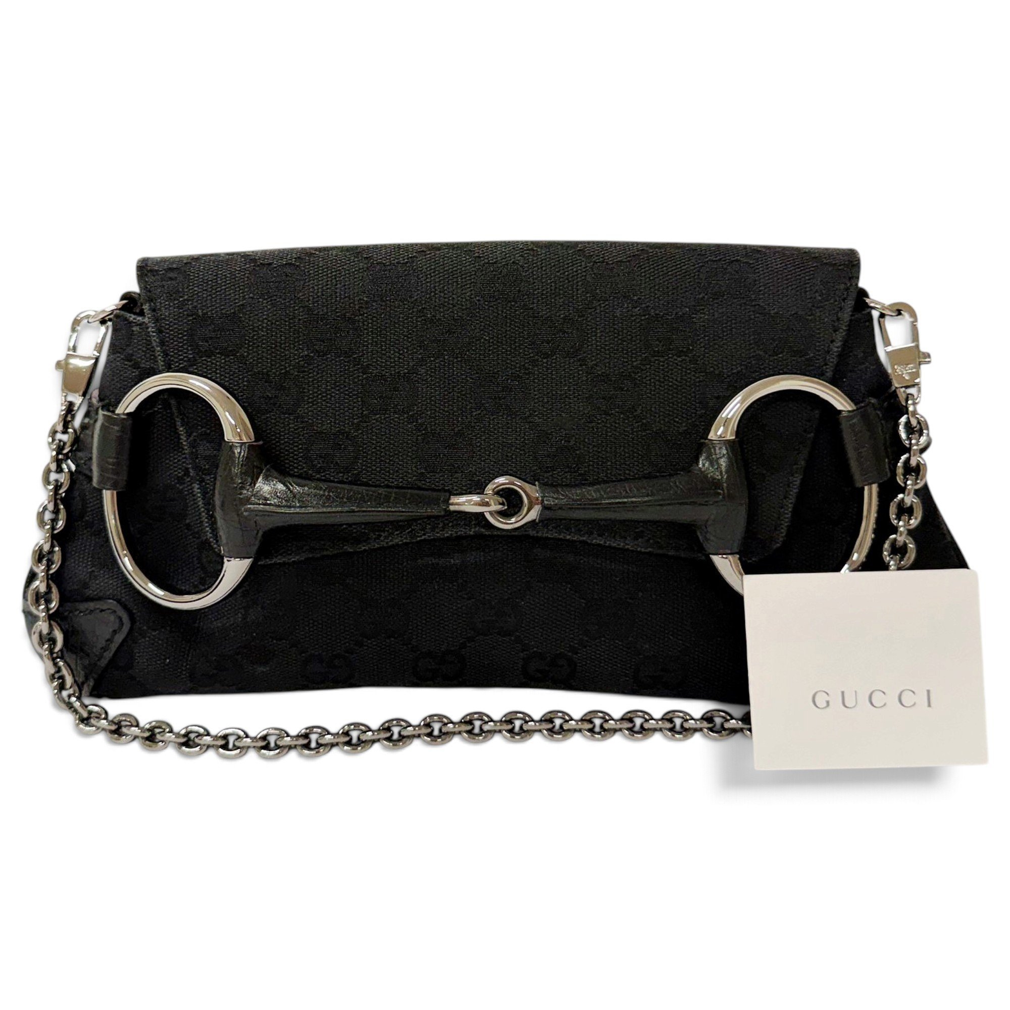 Horsebit Chain leather handbag