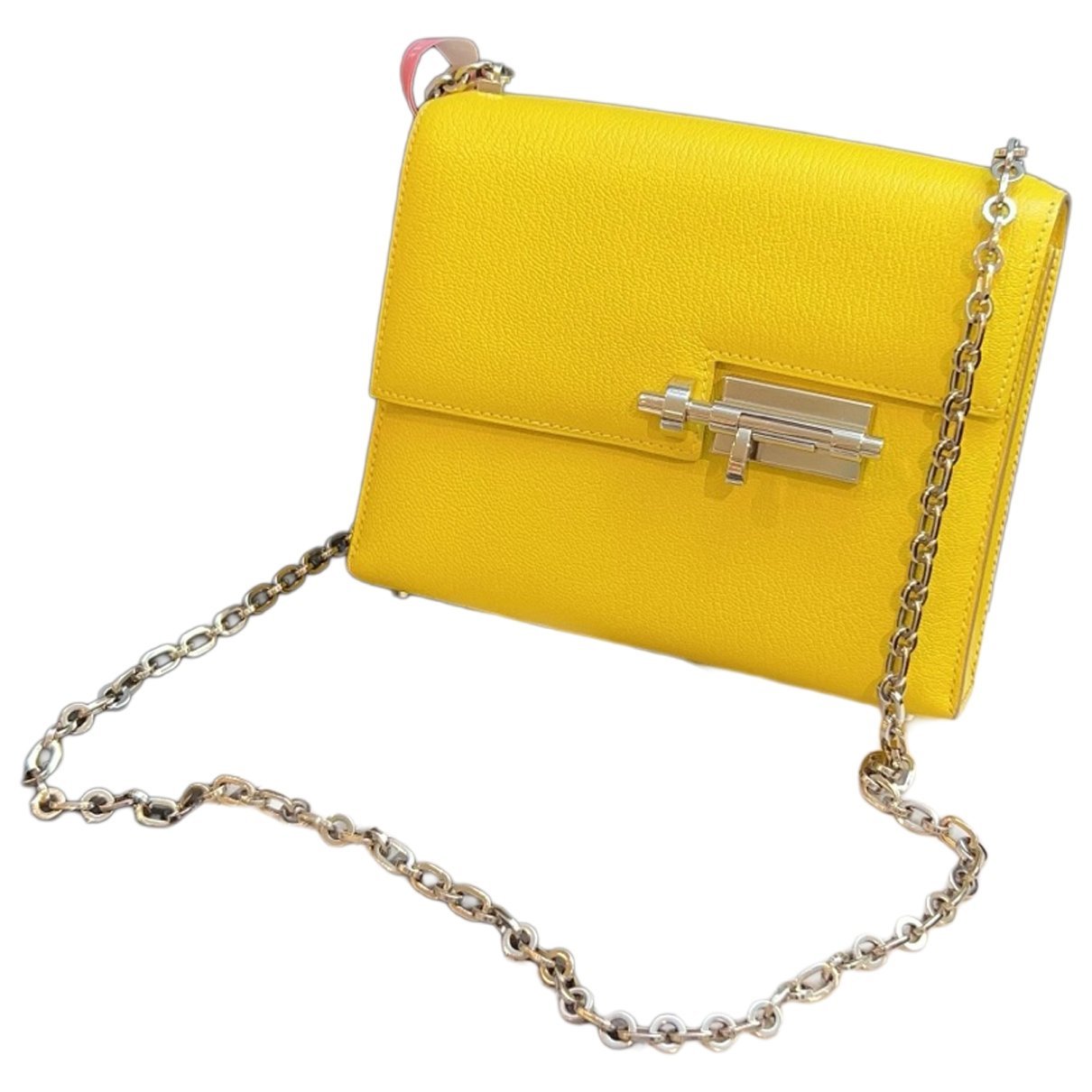 Hermes Verrou Mini Handbag Chèvre Coromandel Leather