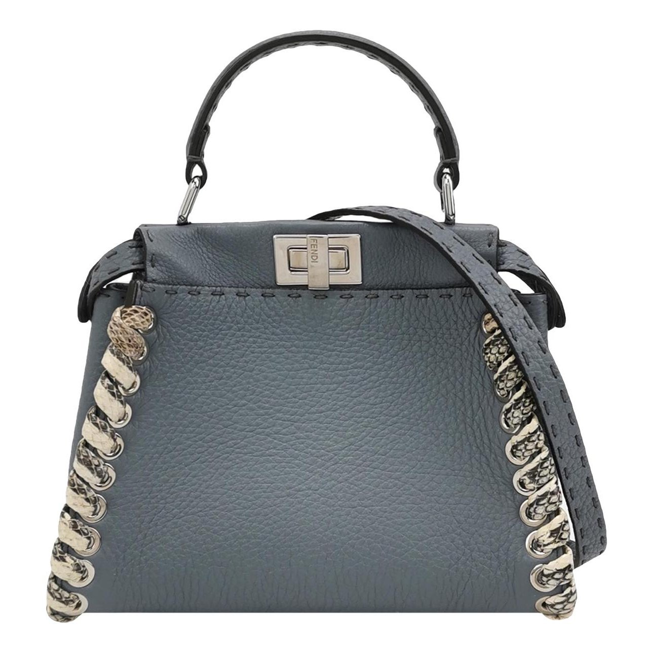 Peekaboo leather handbag