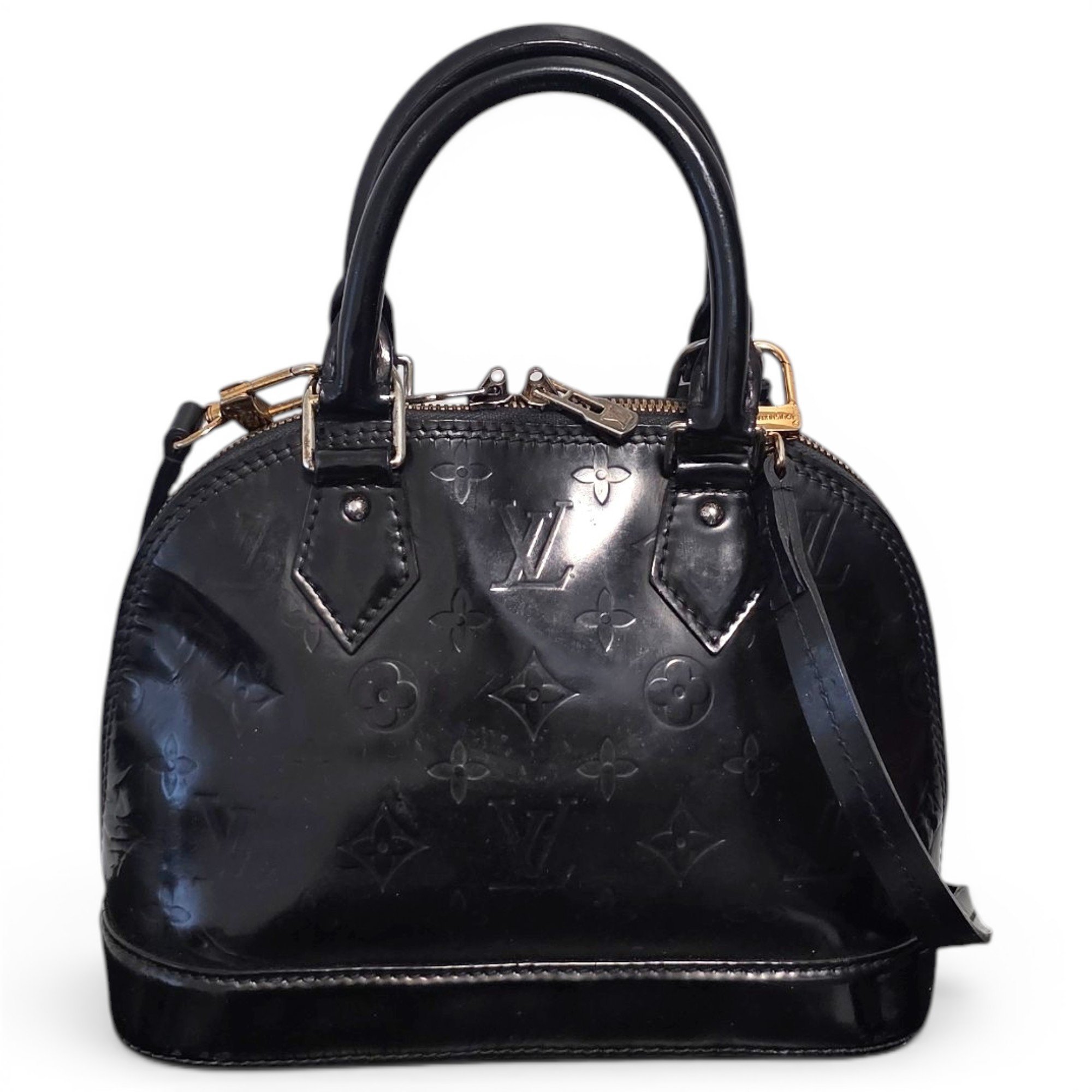 Alma BB patent leather handbag