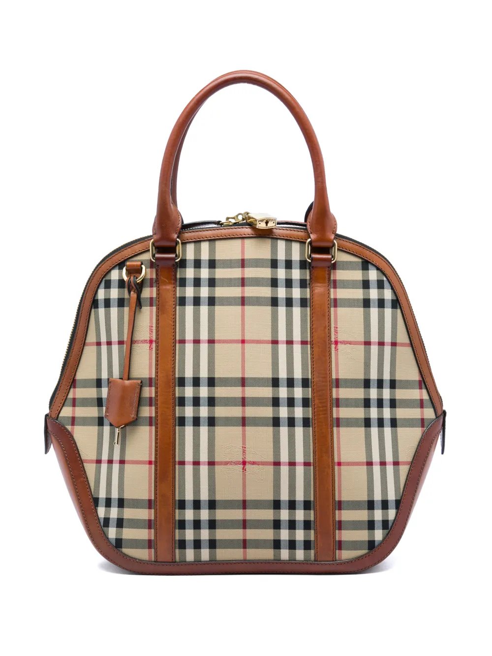 2000-2017 Medium Haymarket Check Nylon Orchard Bowling Bag satchel
