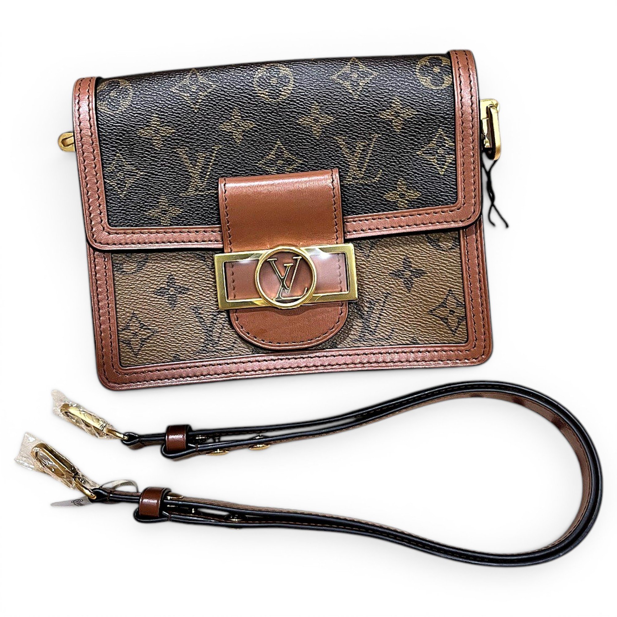 Dauphine leather handbag