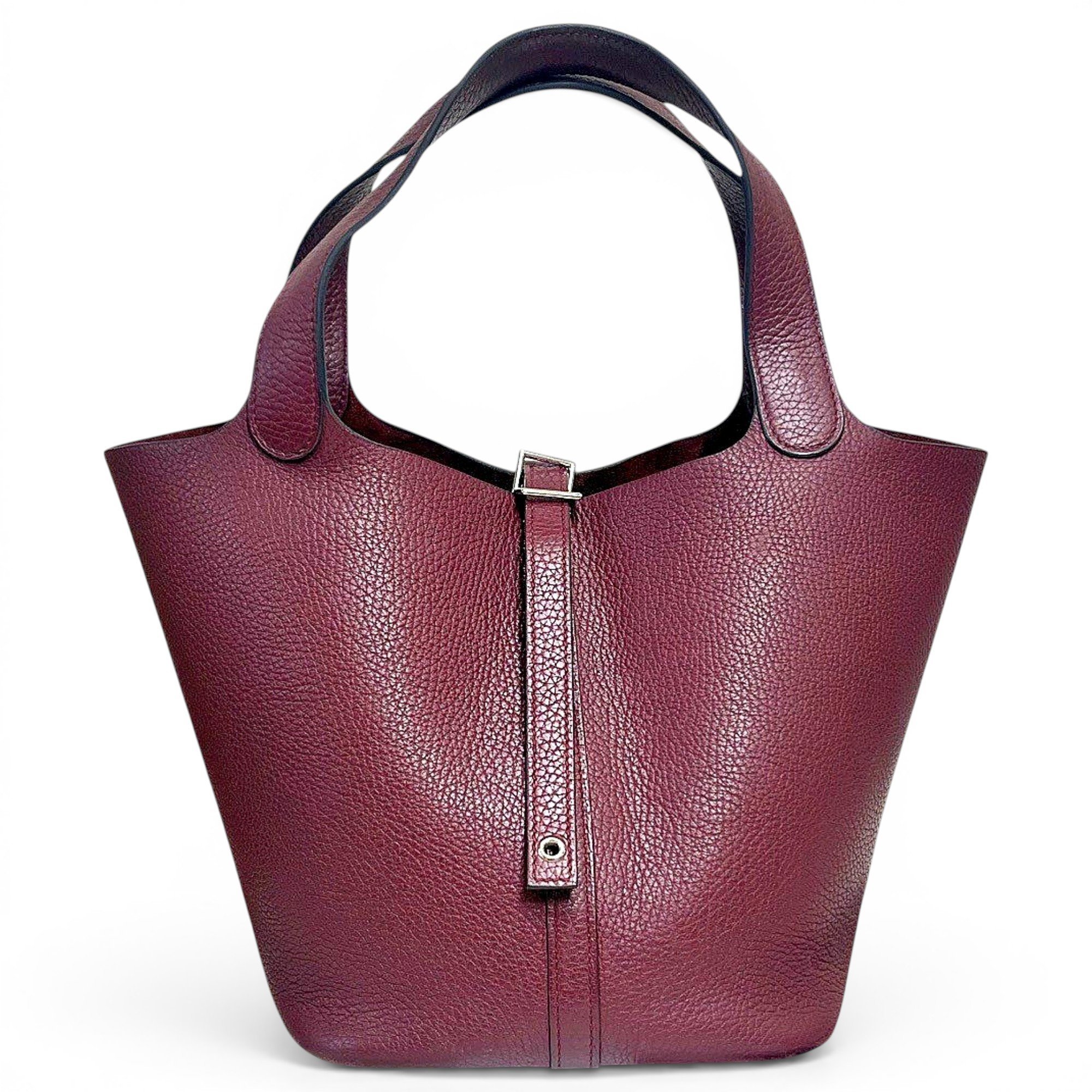 Picotin leather tote