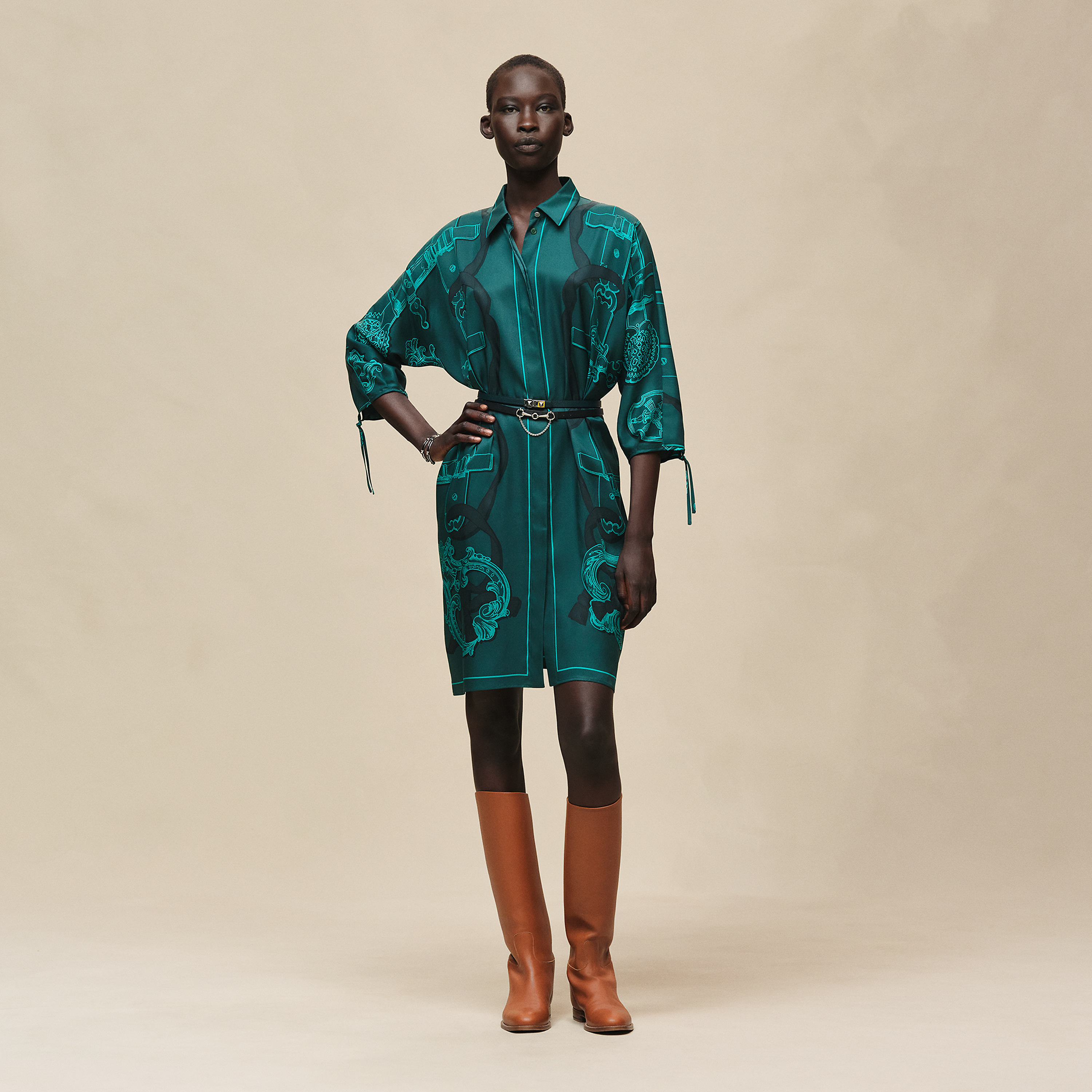 Robe Inspiration Chemise imprimé « Ferronnerie Remix »