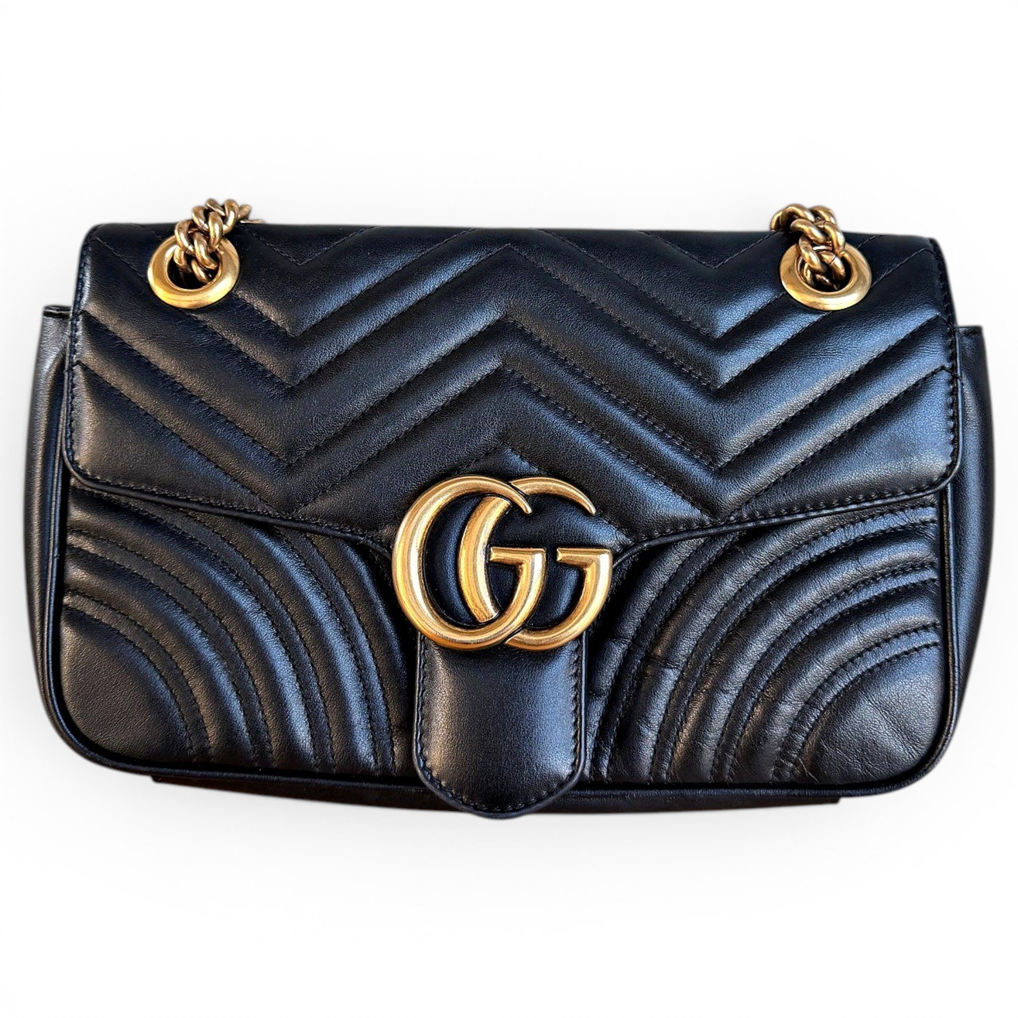 GG Marmont Flap leather handbag