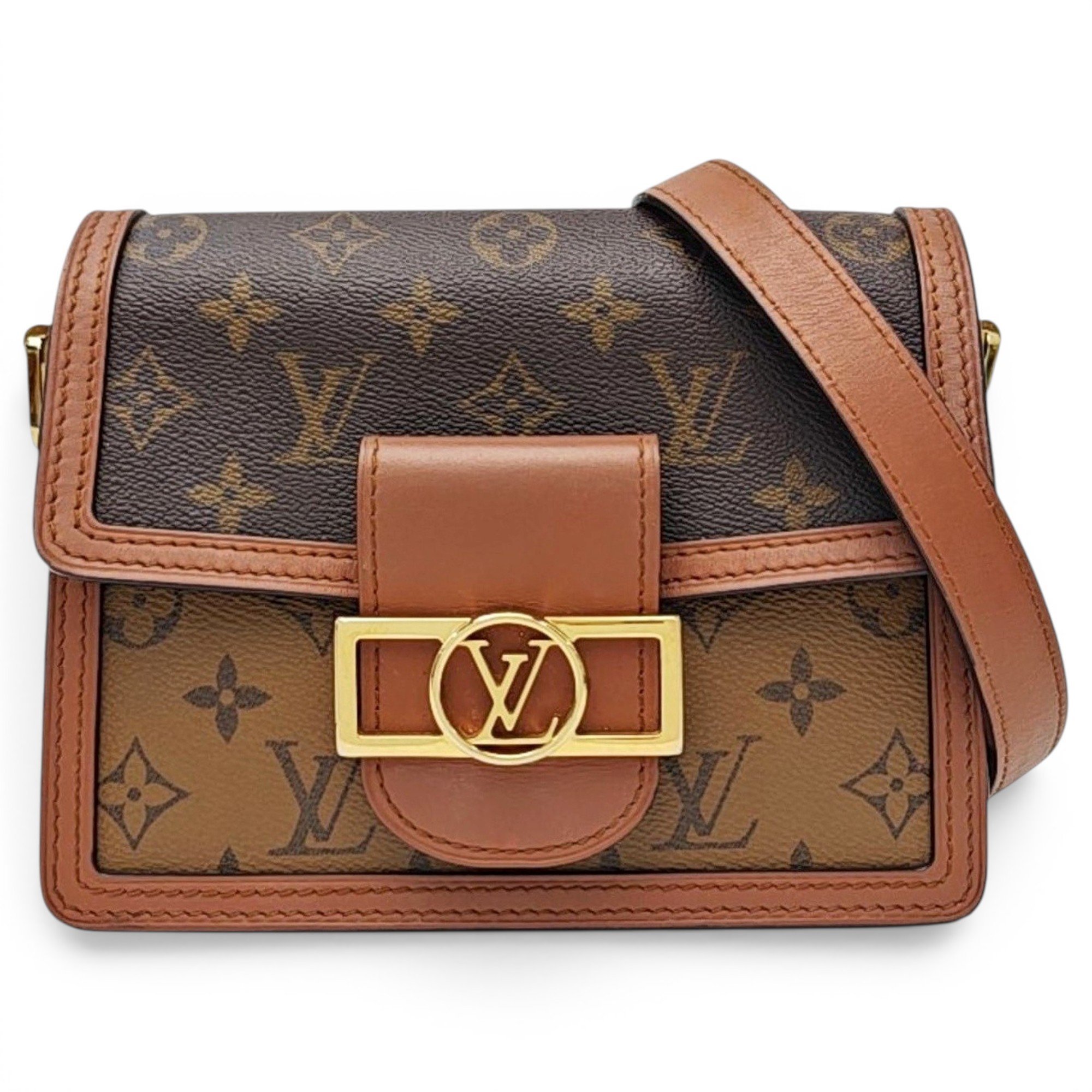 Dauphine leather handbag