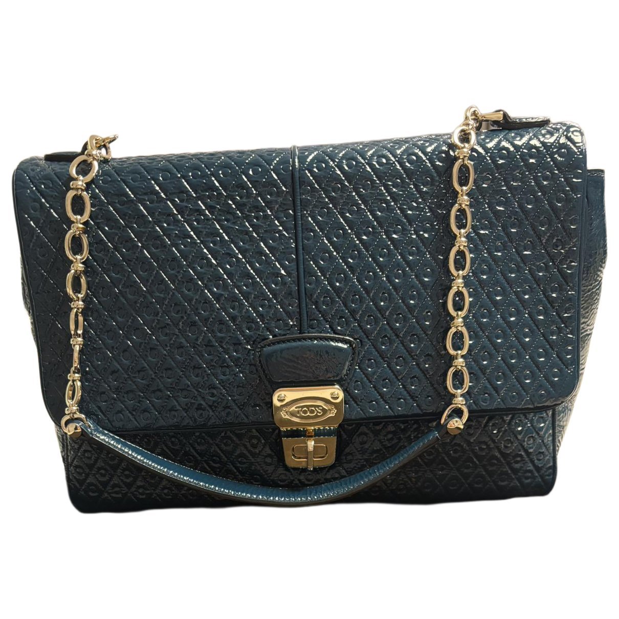 Tod's Patent leather clutch bag