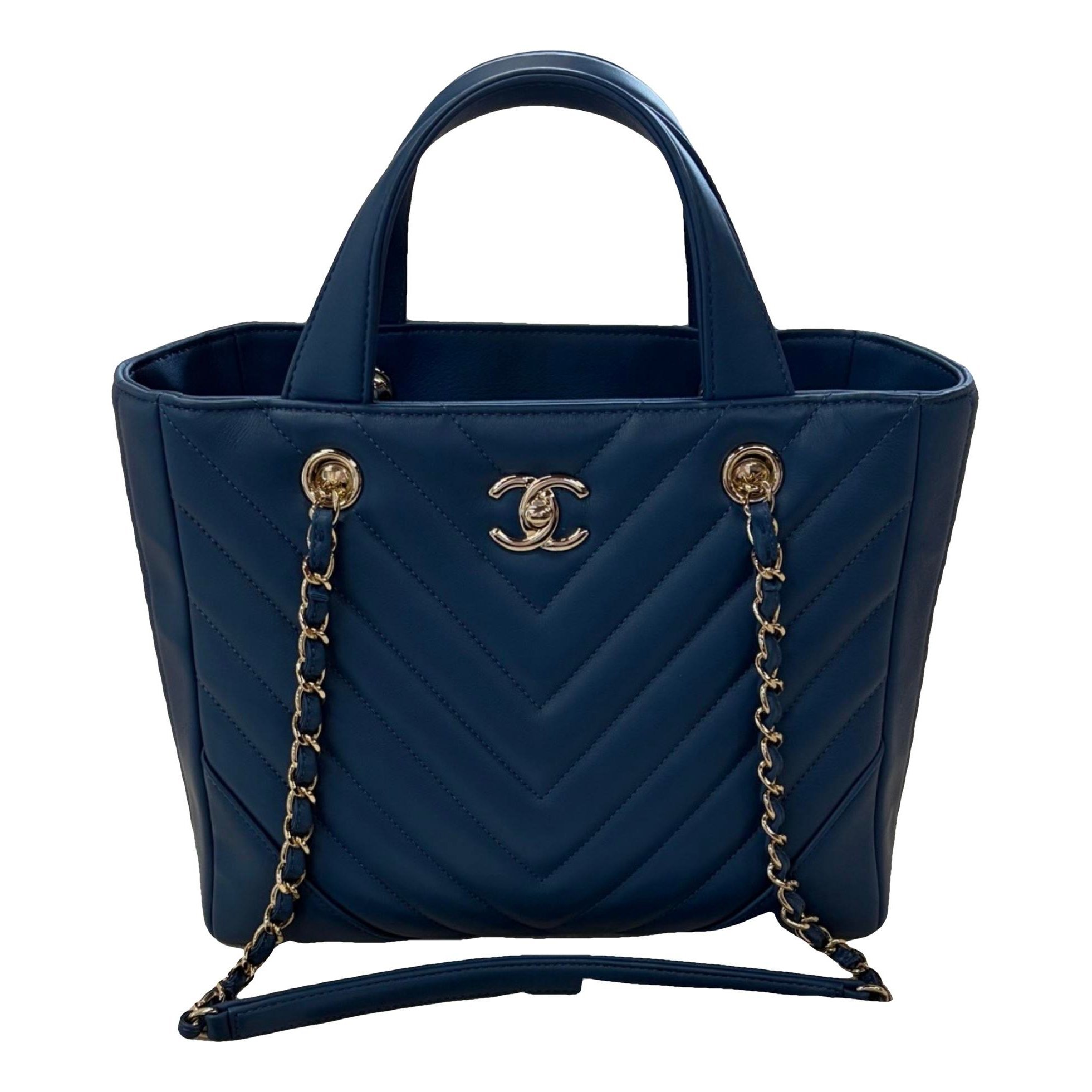 Statement leather tote