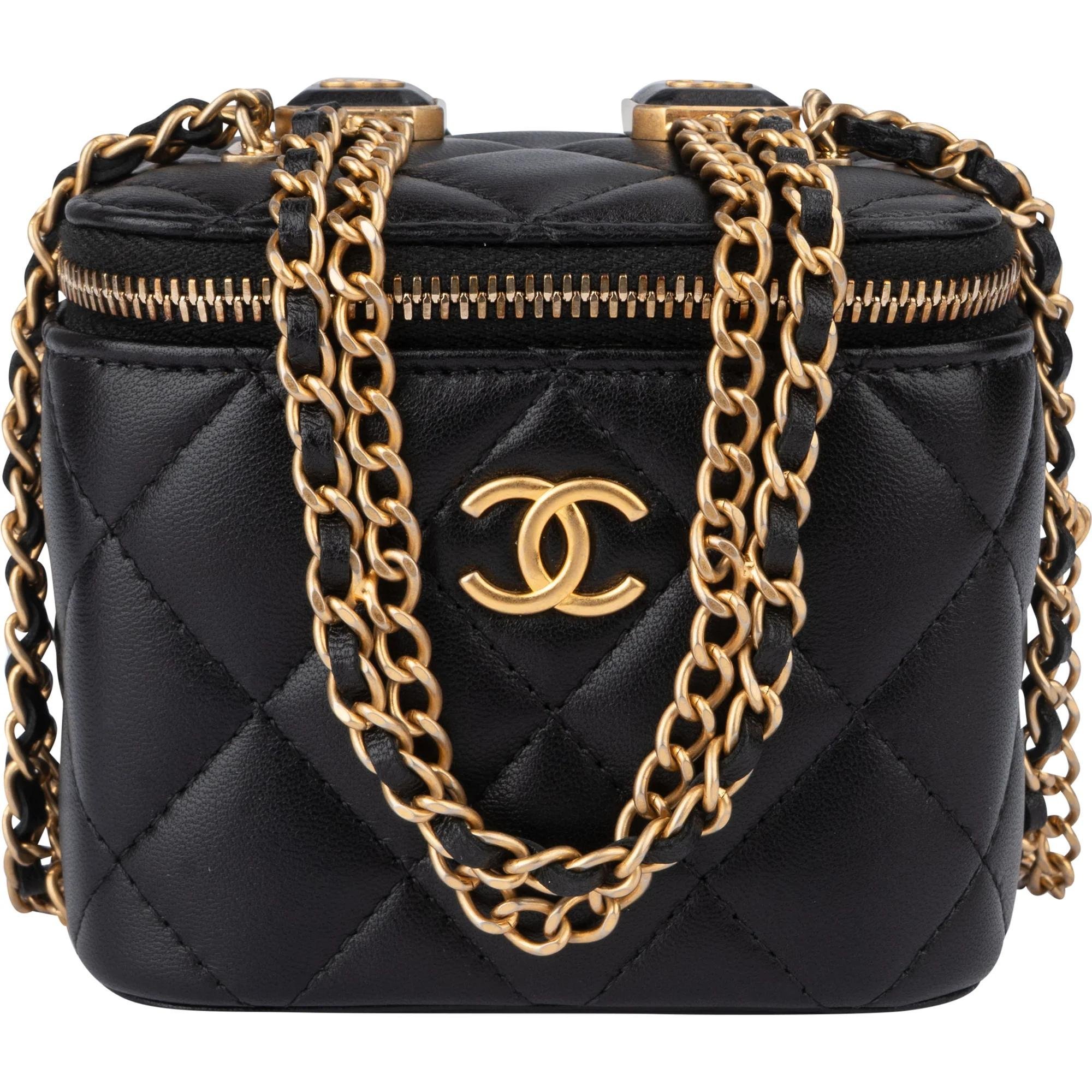 Trendy CC Vanity leather handbag