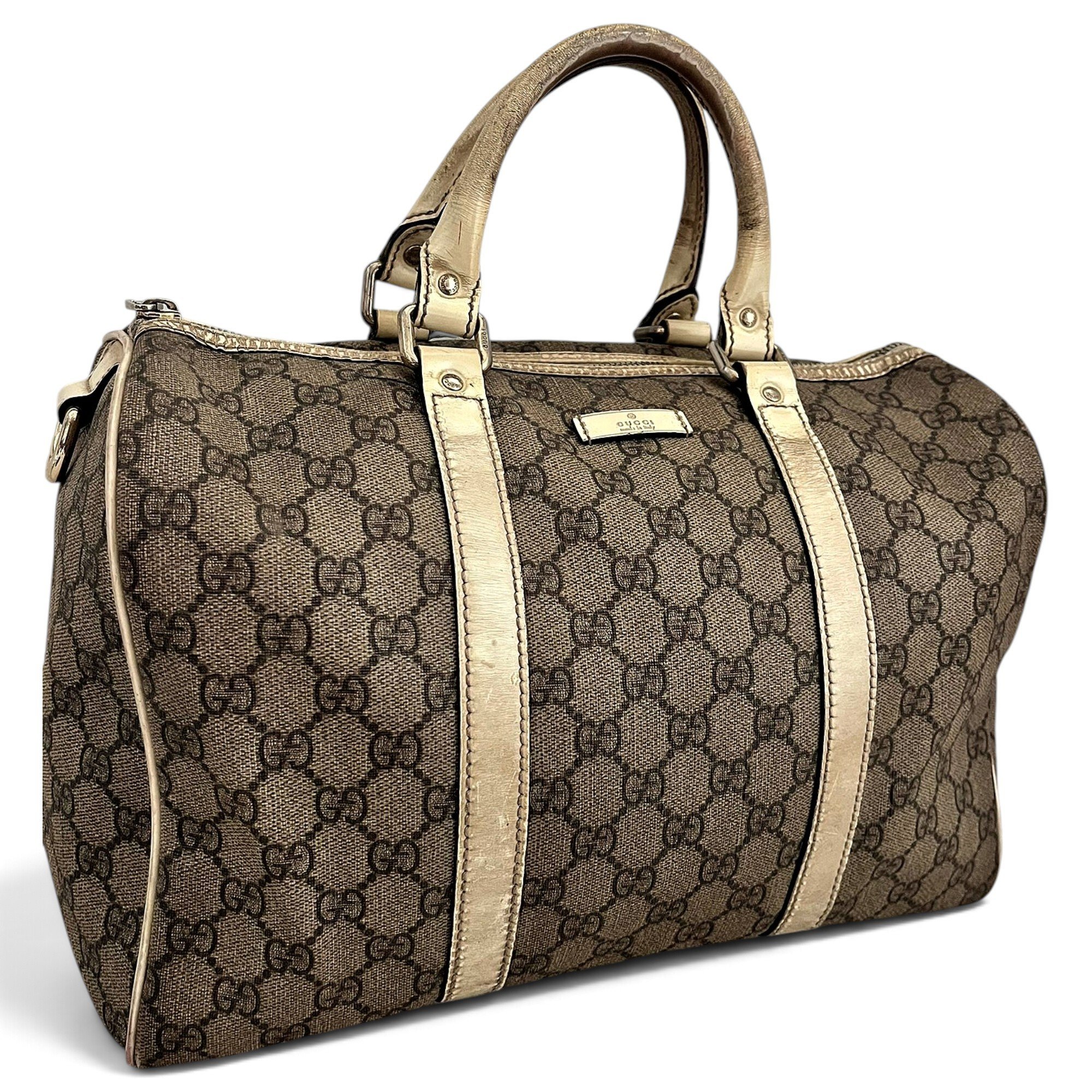 Boston leather handbag