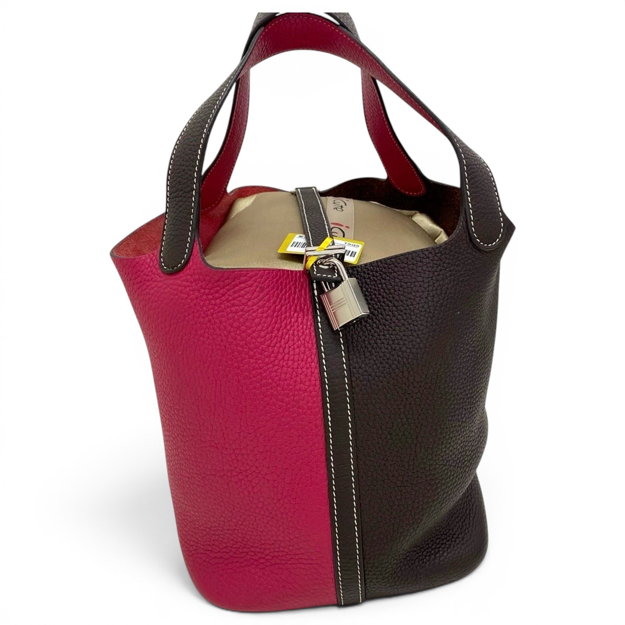 Picotin leather handbag