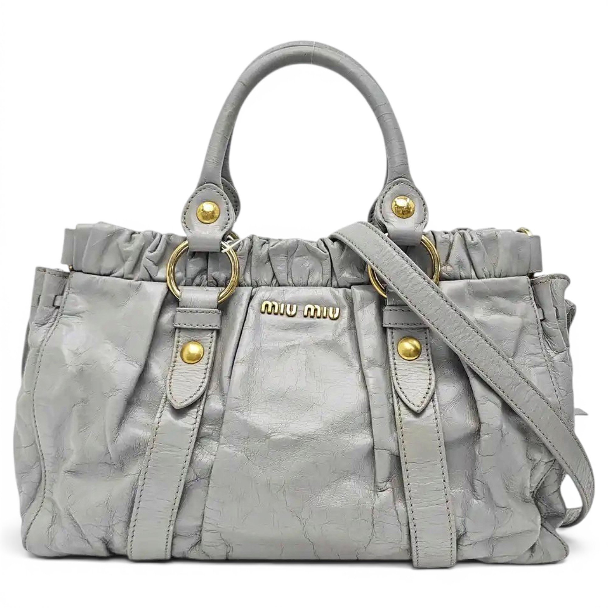 Bow bag leather handbag
