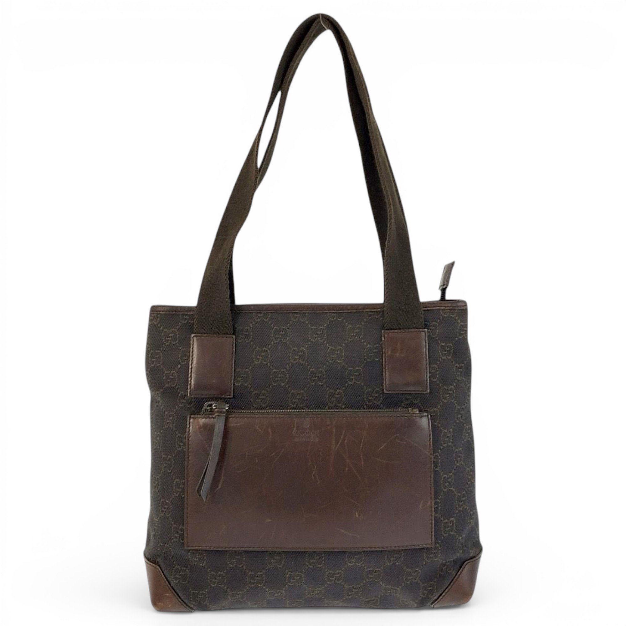 Leather tote