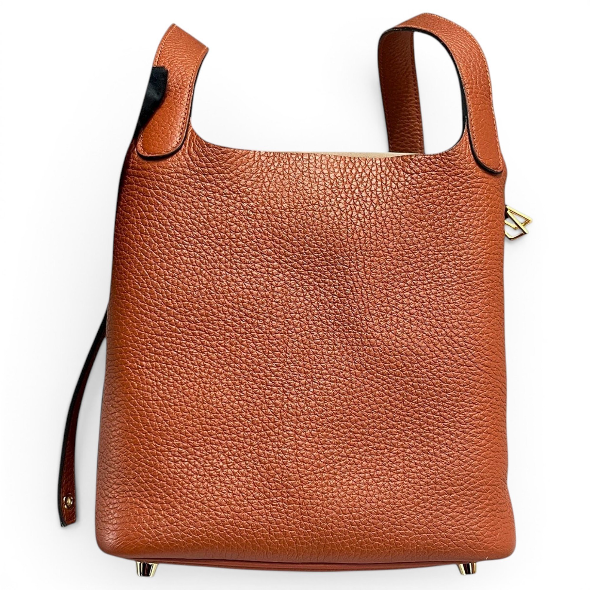 Picotin leather tote
