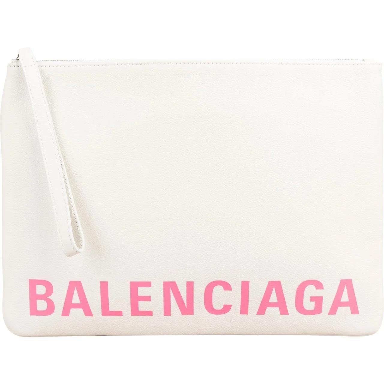 Leather clutch bag