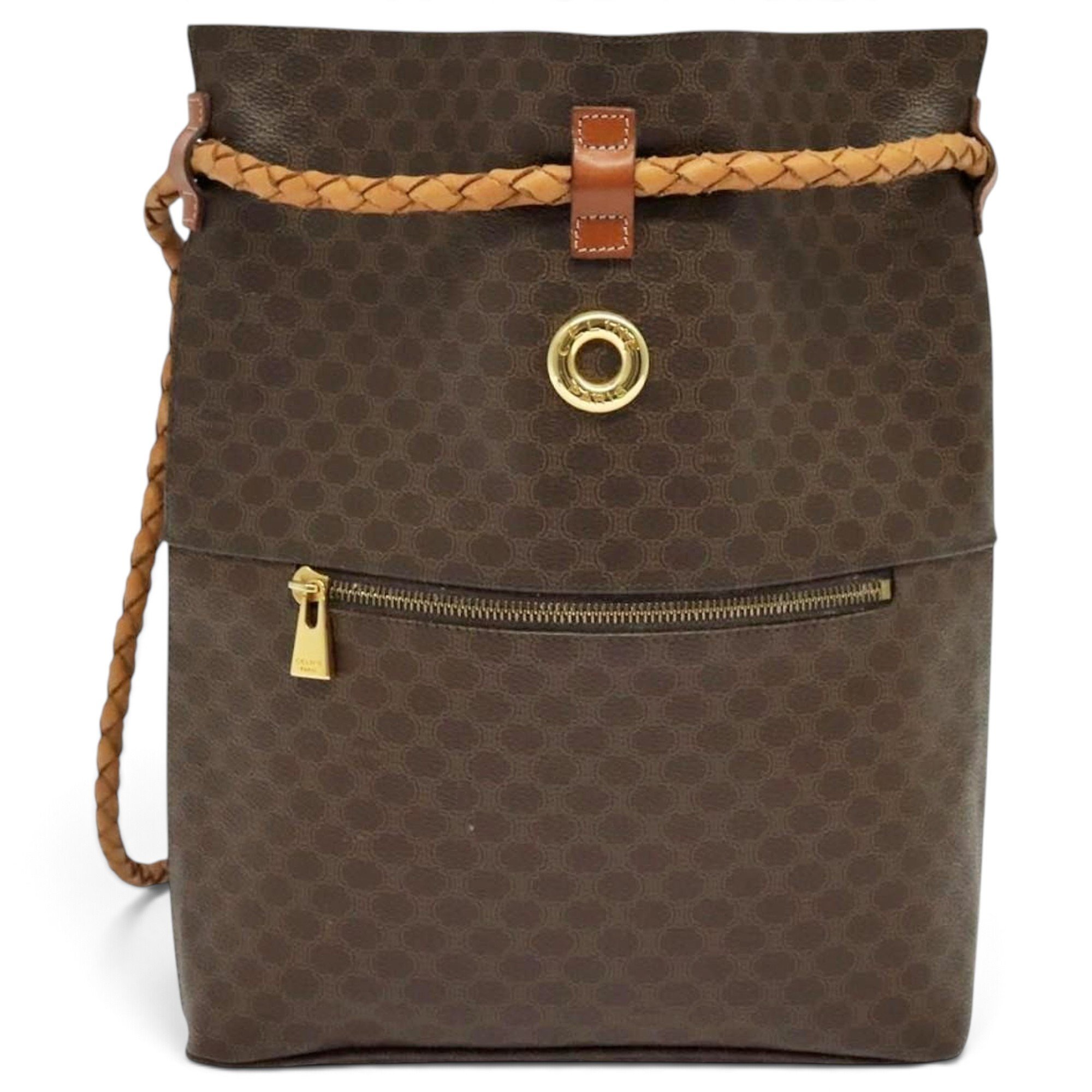 Leather backpack