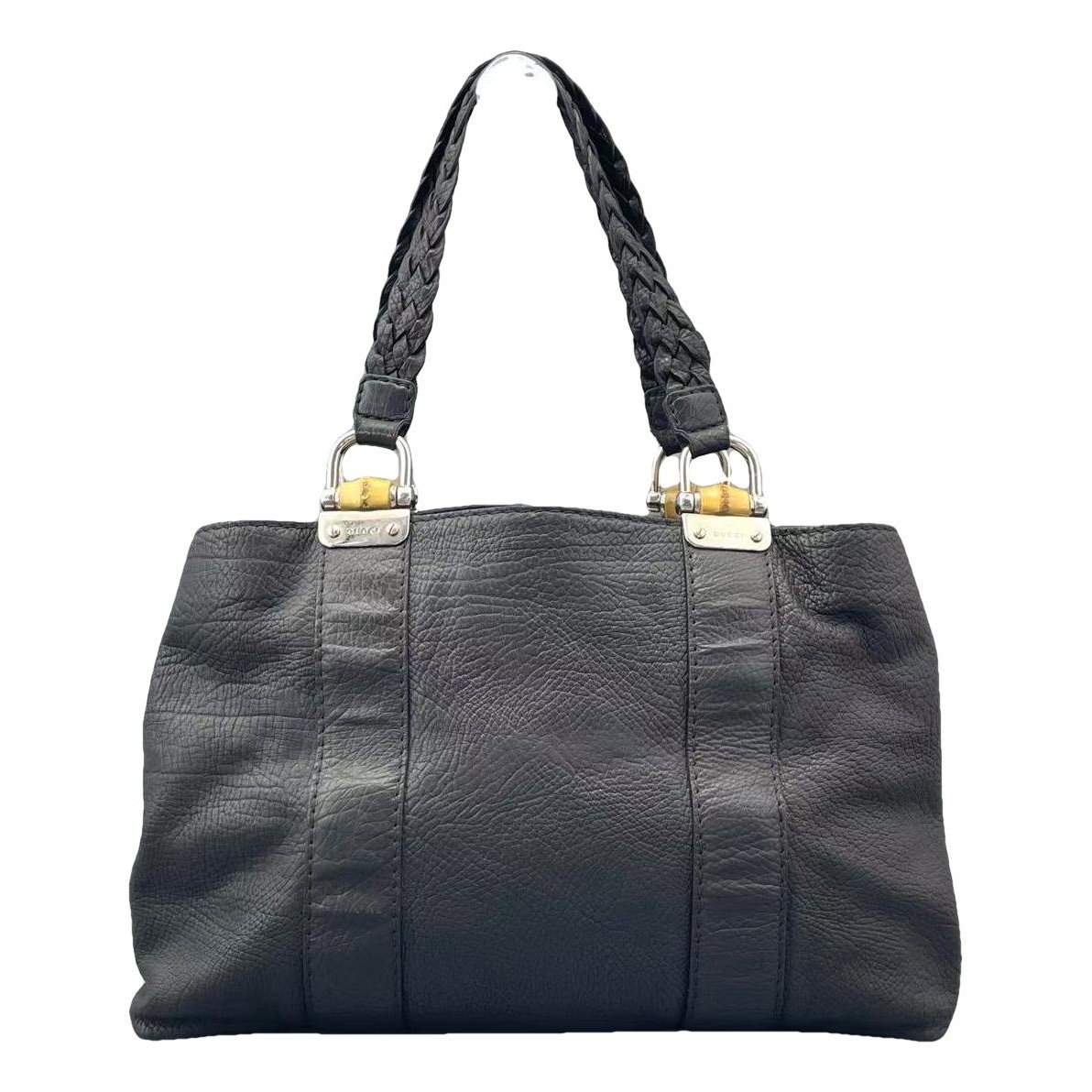Bamboo leather handbag