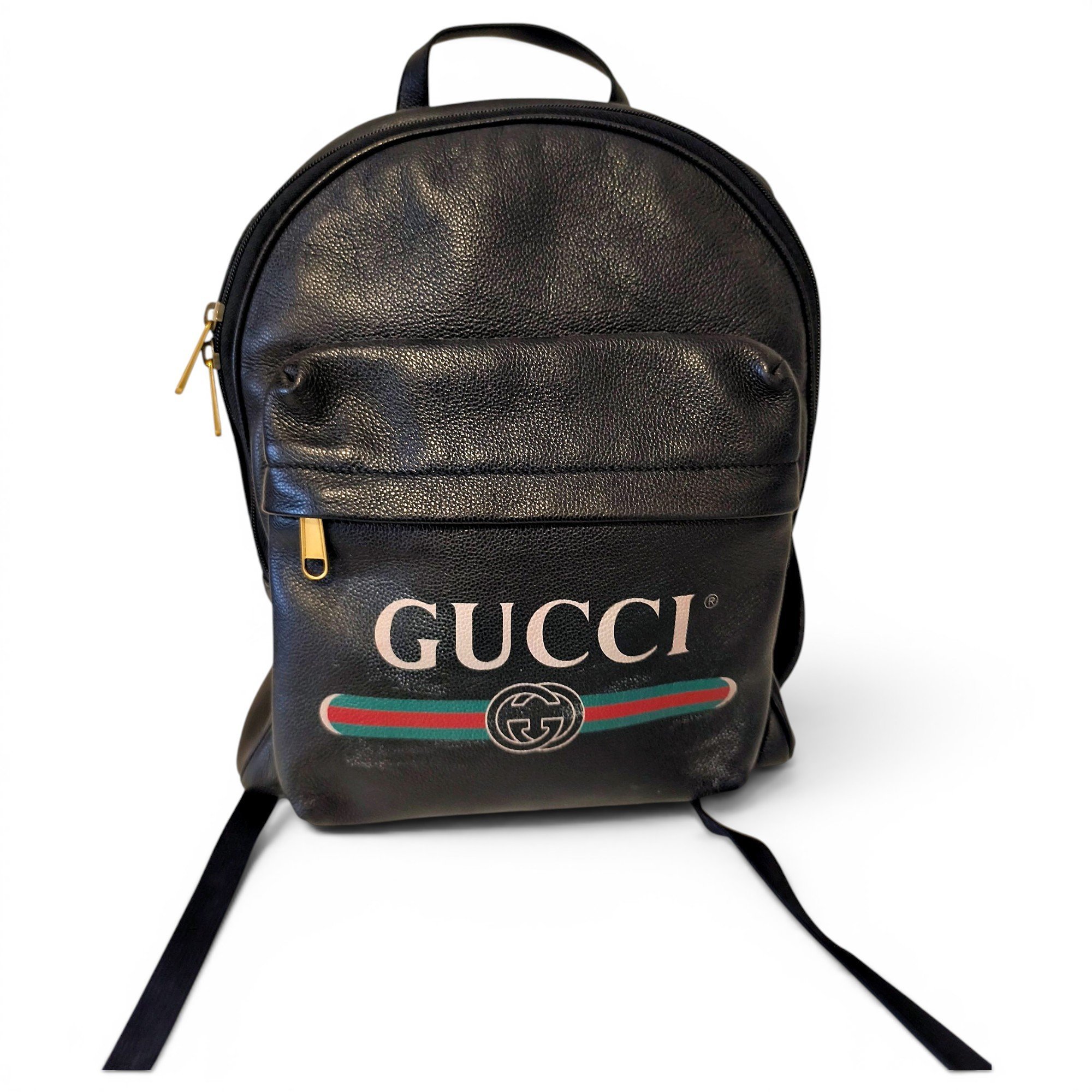 Leather backpack