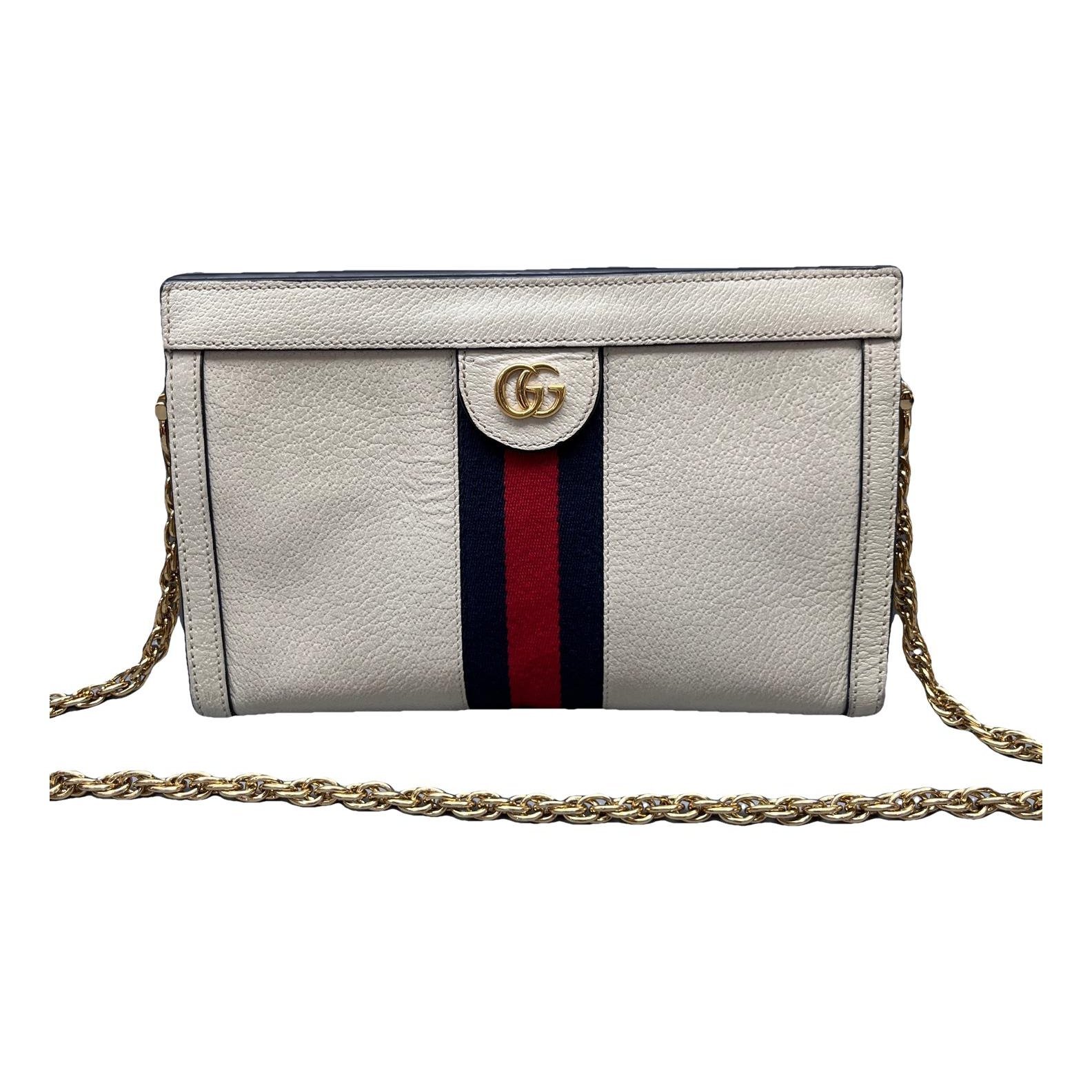 Ophidia Chain leather handbag