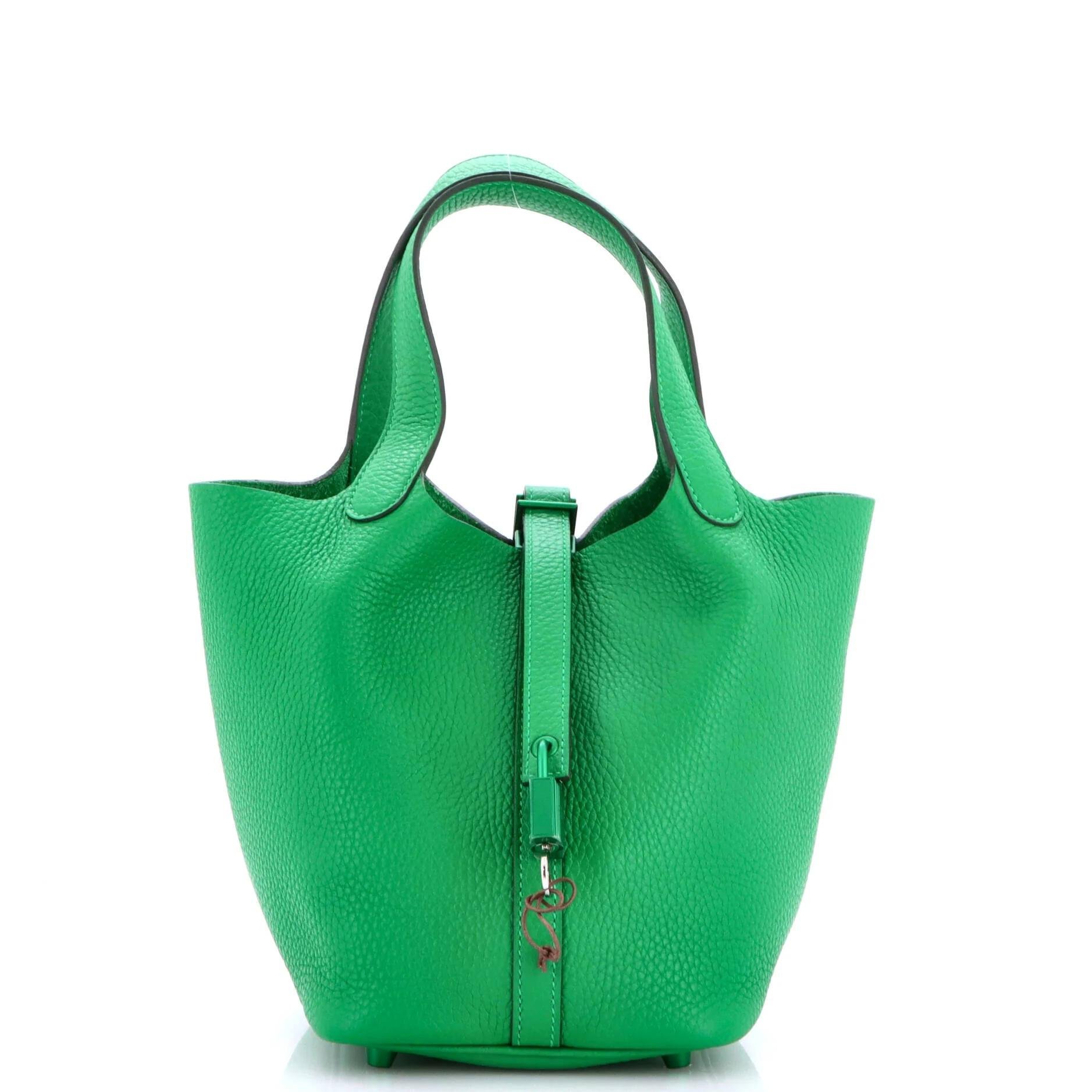 Picotin leather handbag