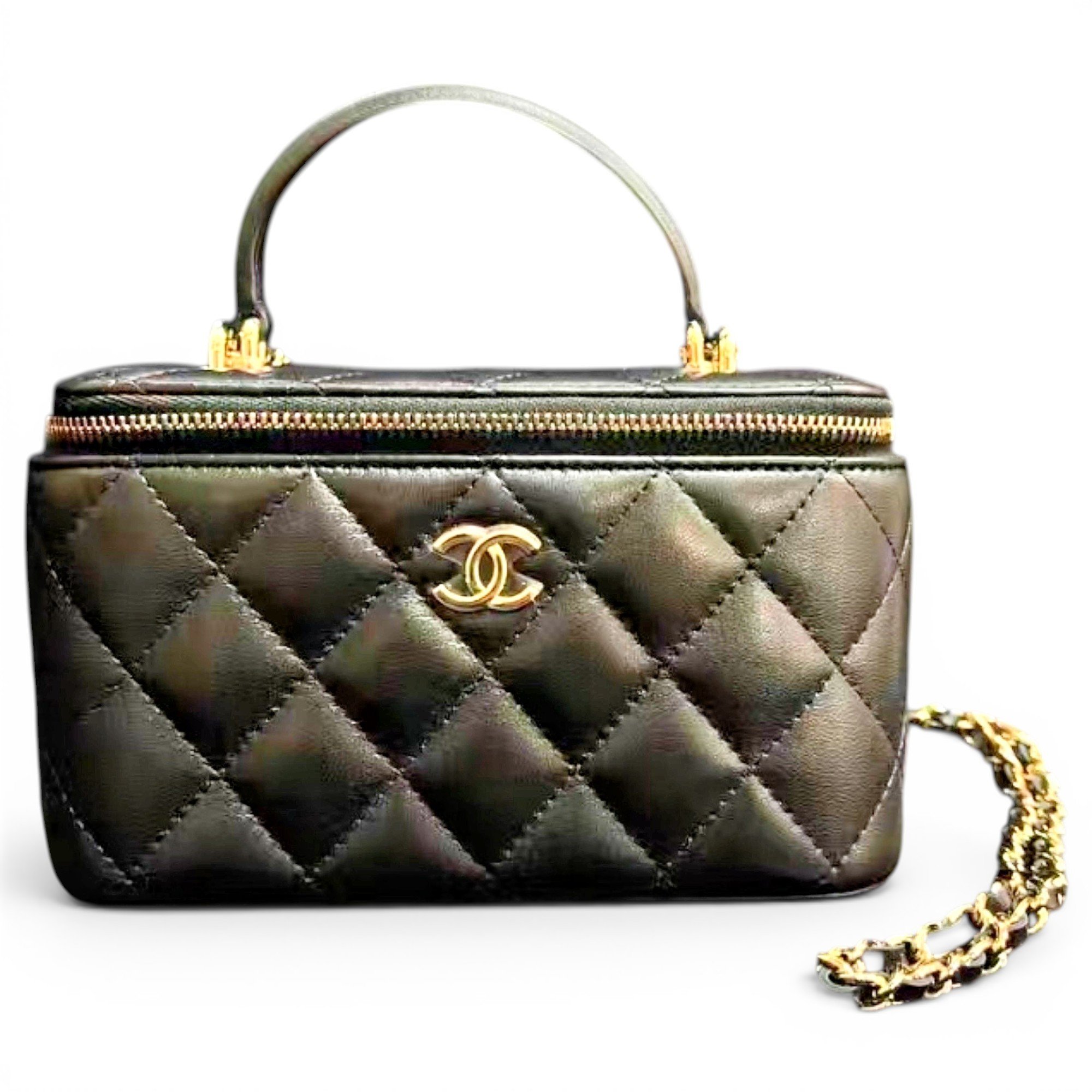 Trendy CC Vanity leather handbag