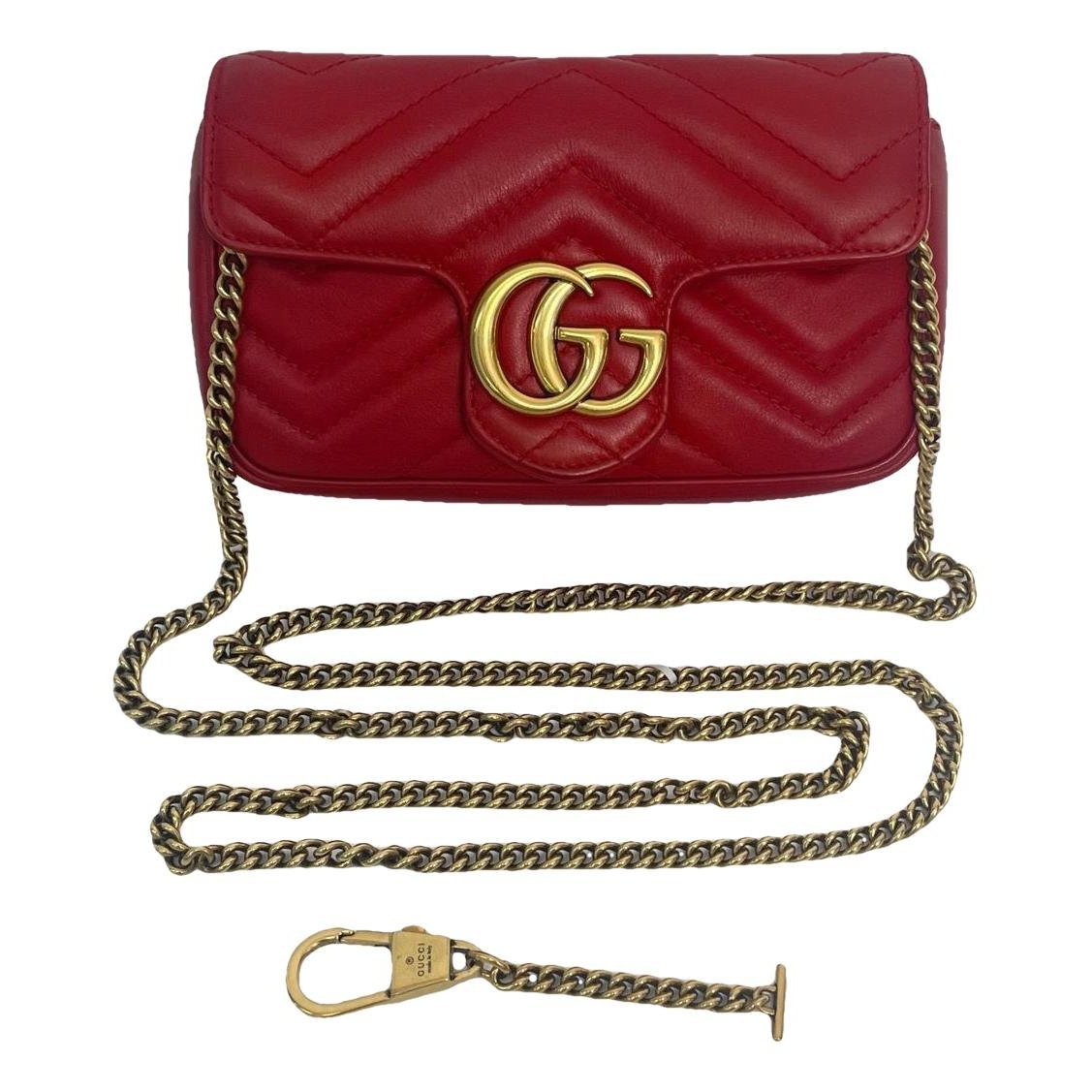 GG Marmont Flap leather handbag
