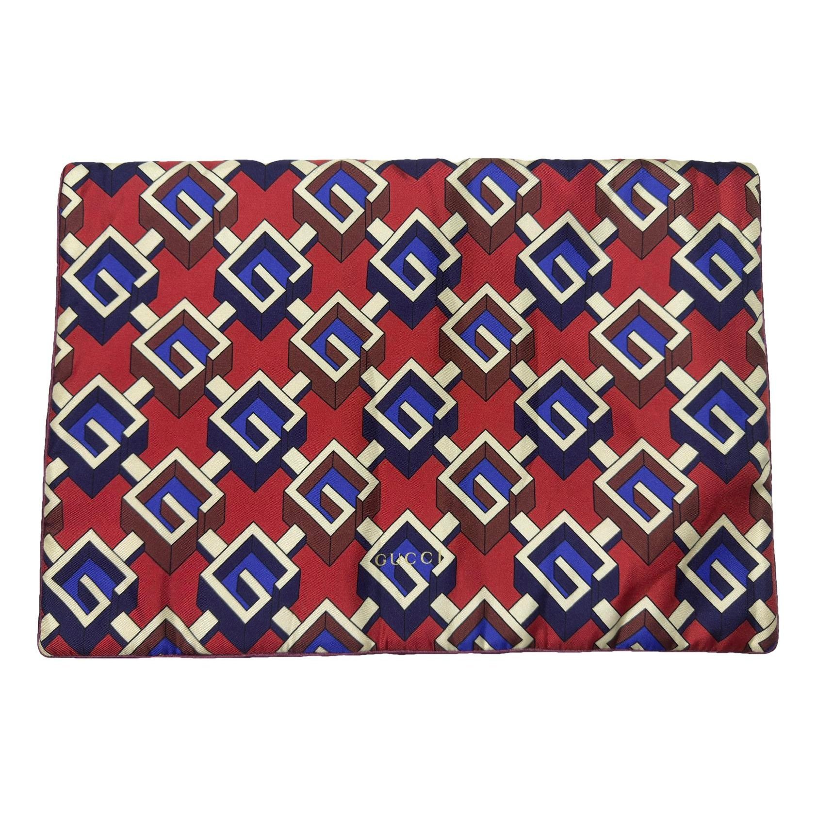Silk clutch bag