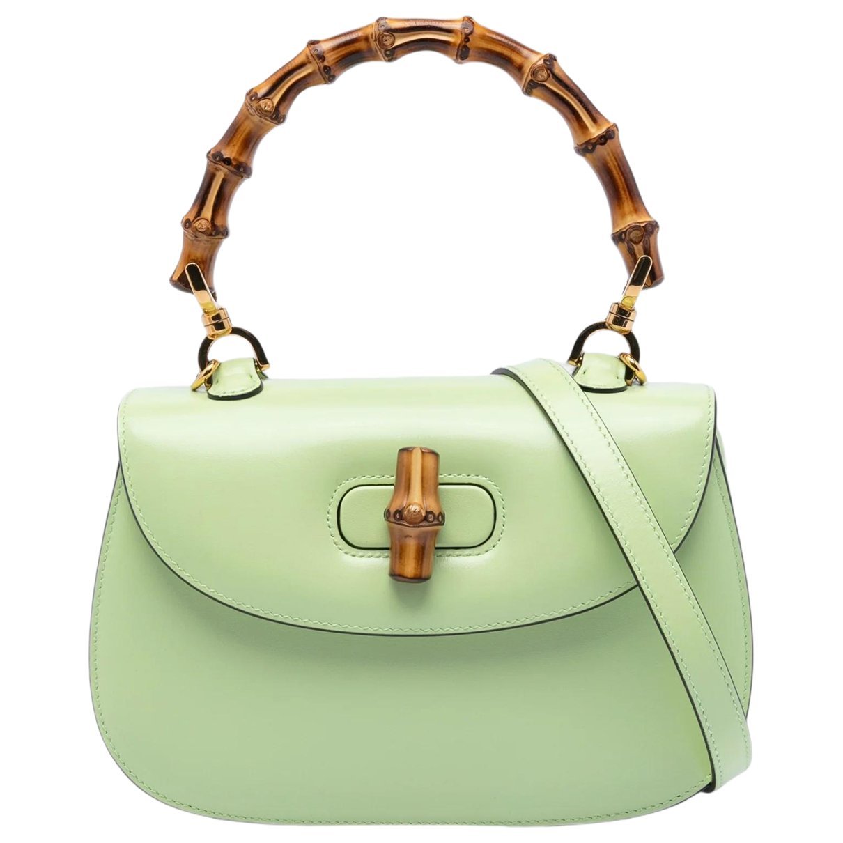 Bamboo leather handbag