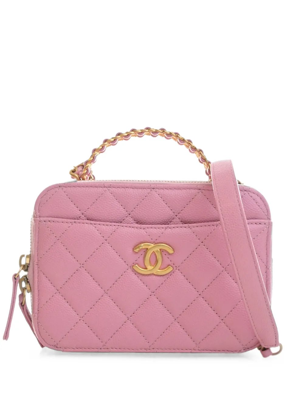 2021-2026 Small Quilted Caviar Pick Me Up Vanity Case satchel