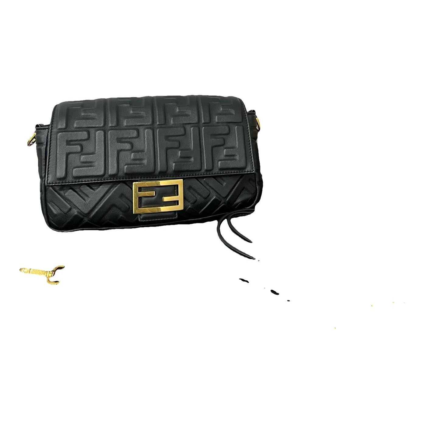 Baguette leather handbag