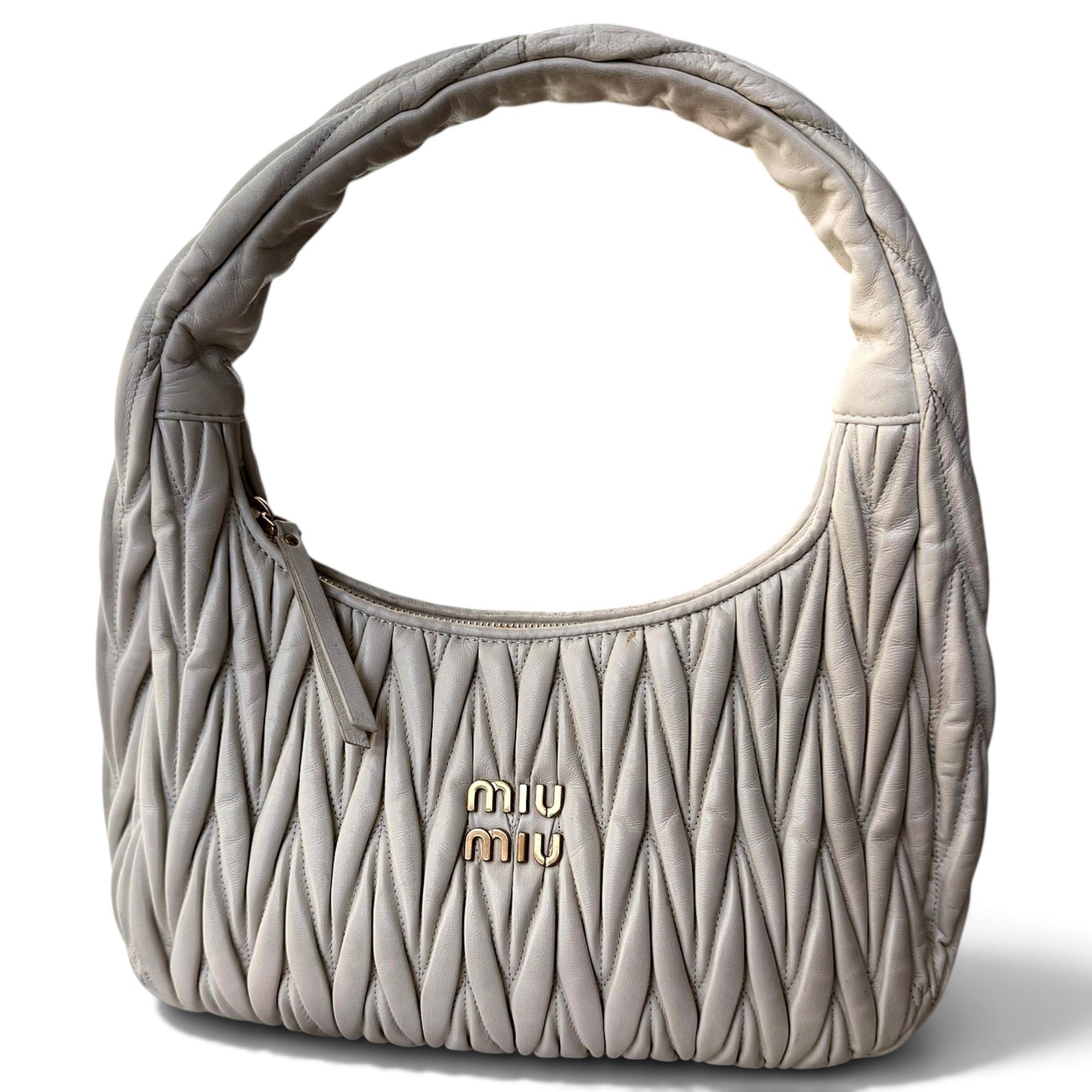 Miu Wander leather handbag