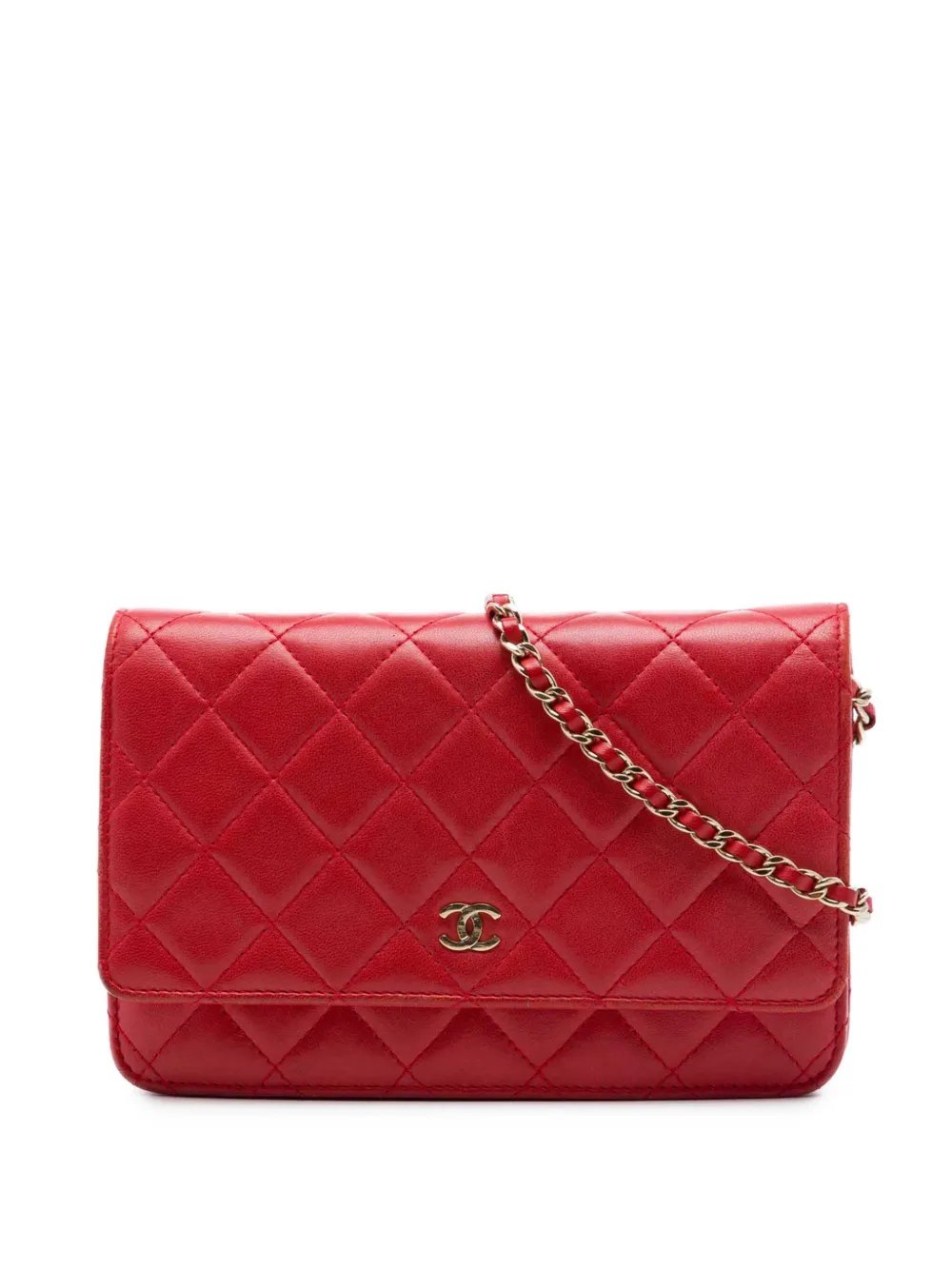 2017-2018 CC Quilted Lambskin Wallet on Chain crossbody bag