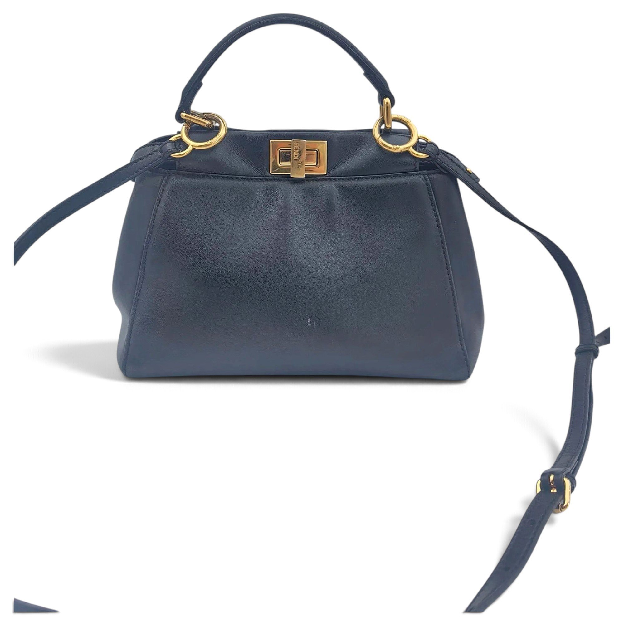 Peekaboo leather handbag