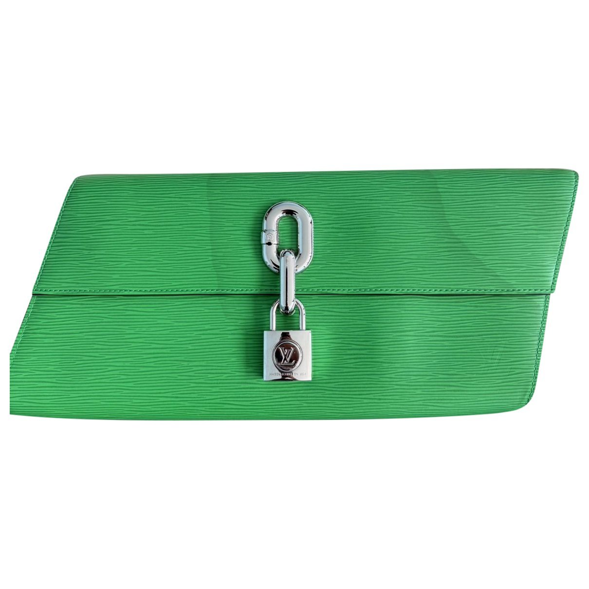 Leather clutch bag