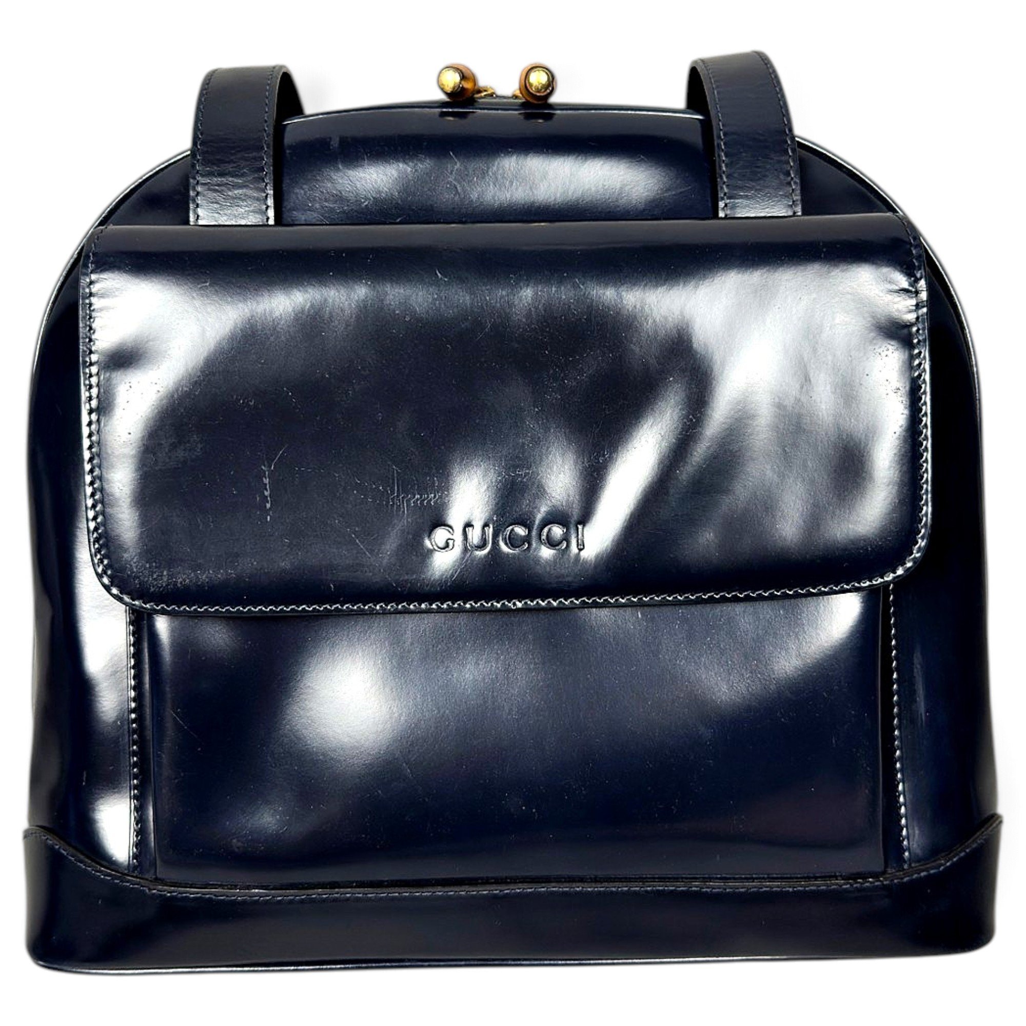 Leather backpack