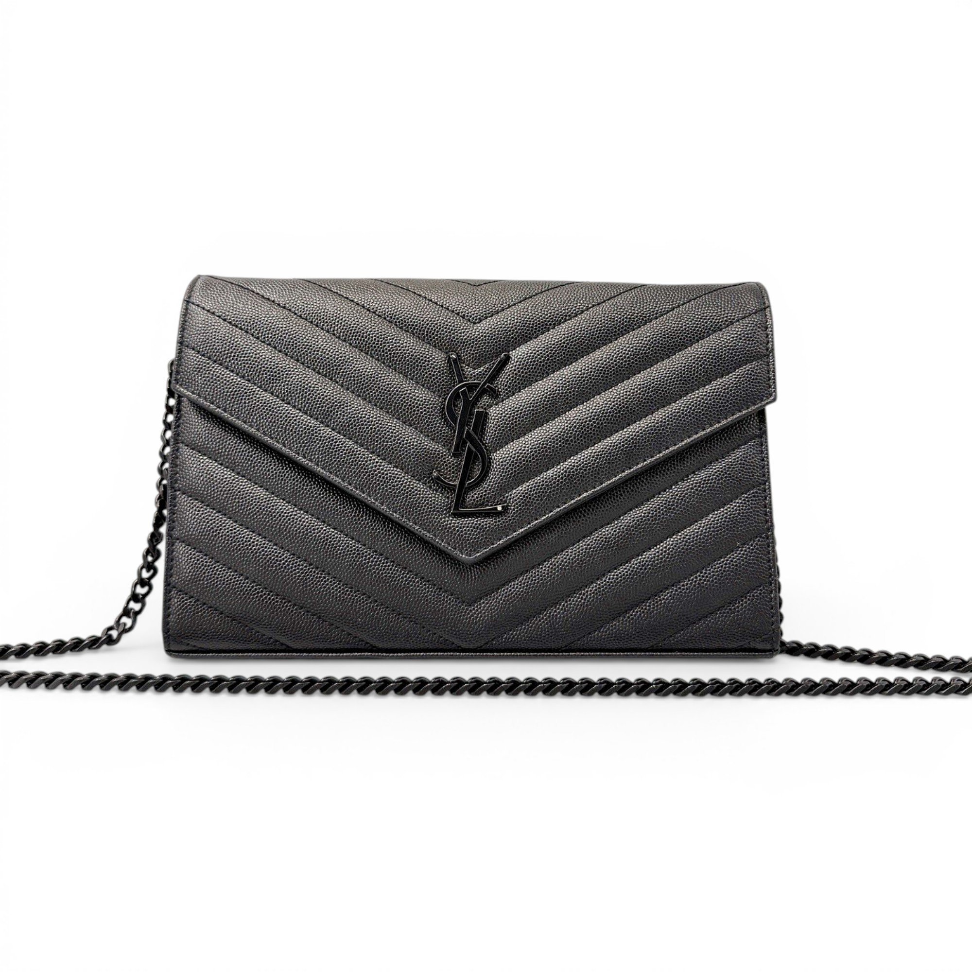 Portefeuille enveloppe leather handbag