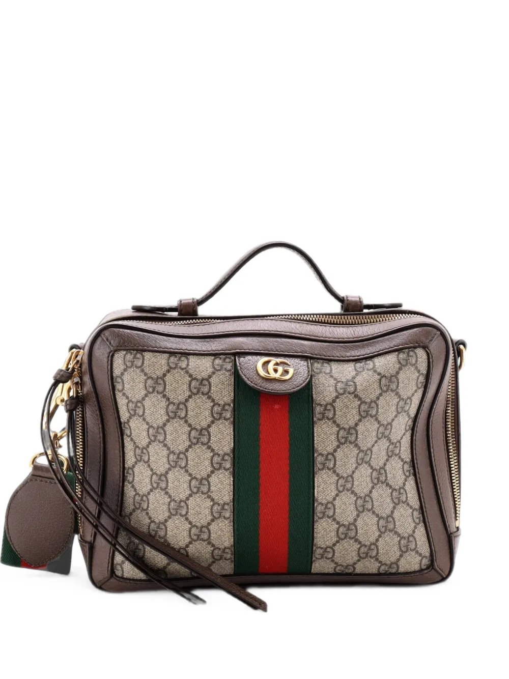 Ophidia Zip Around Camera Bag GG Coated Canvas Small shoulder bag