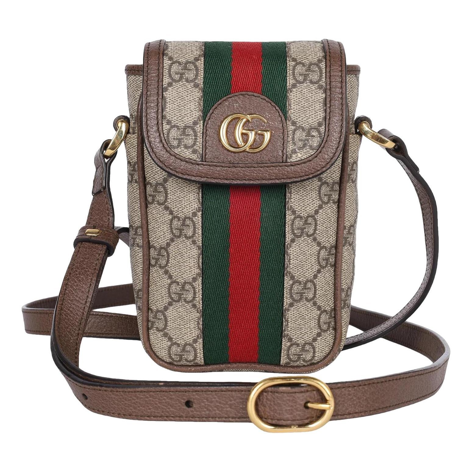 Ophidia leather crossbody bag
